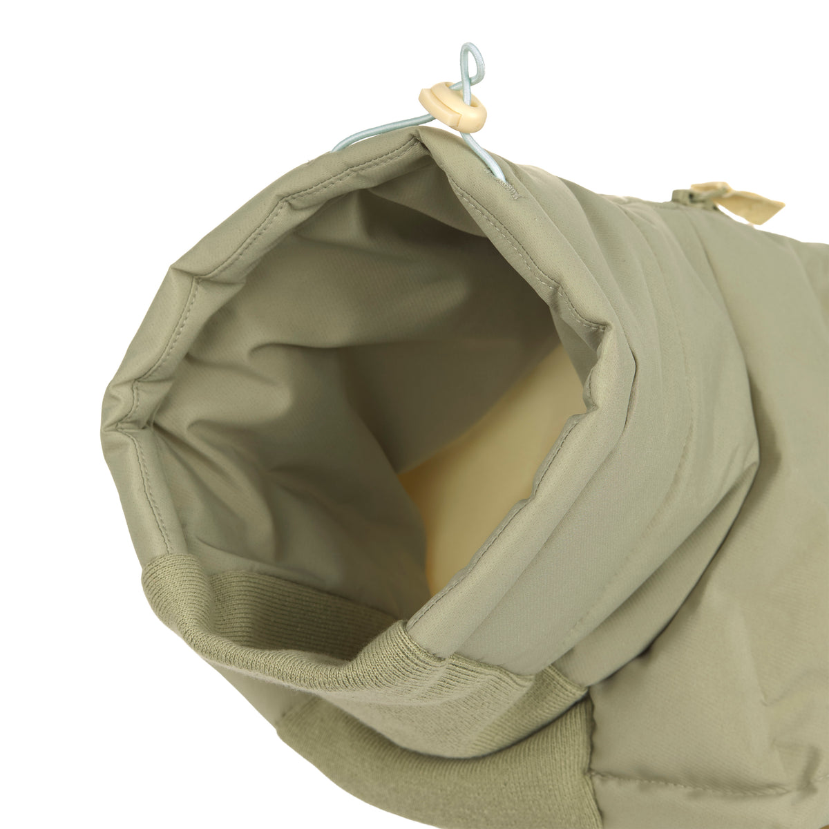 PALOPA X LEVEY Hunde Wintermantel Nolia Pale Olive LONG Hundemantel mit Kragen