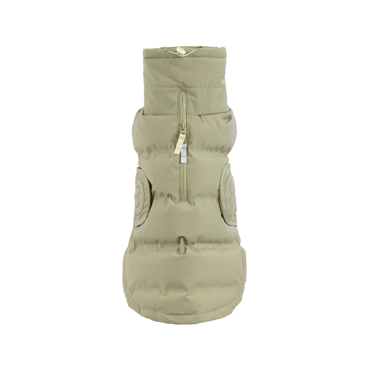 PALOPA X LEVEY Hunde Wintermantel Nolia Pale Olive LONG Hundemantel mit Reißverschluss auf dem Rücken