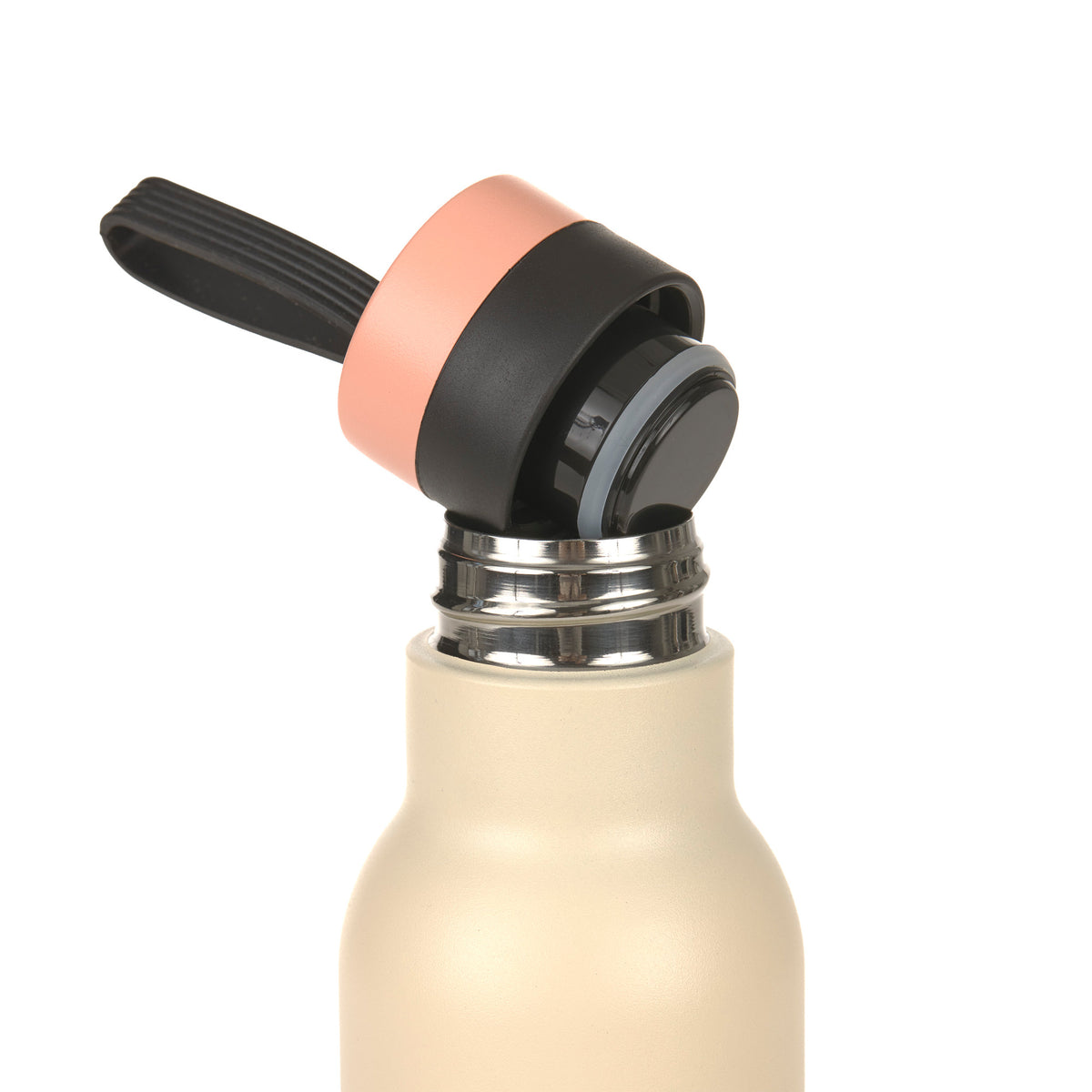 PALOPA Doppelwandige Edelstahl-Trinkflasche Vanilla Hundereisenapf