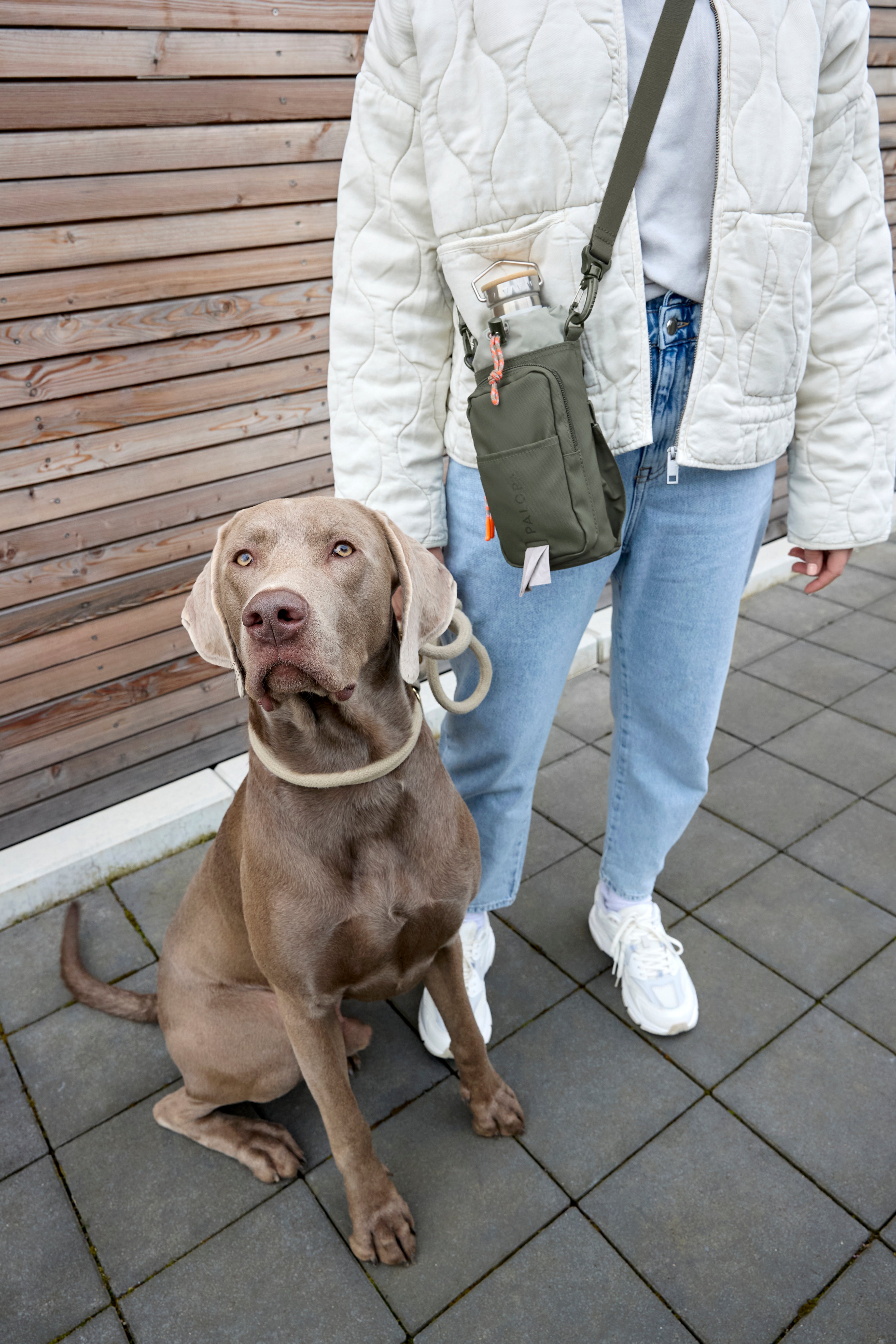 PALOPA Flaschen- und Leckerlitasche Boudi Dunkelgrün Dark Olive Bag