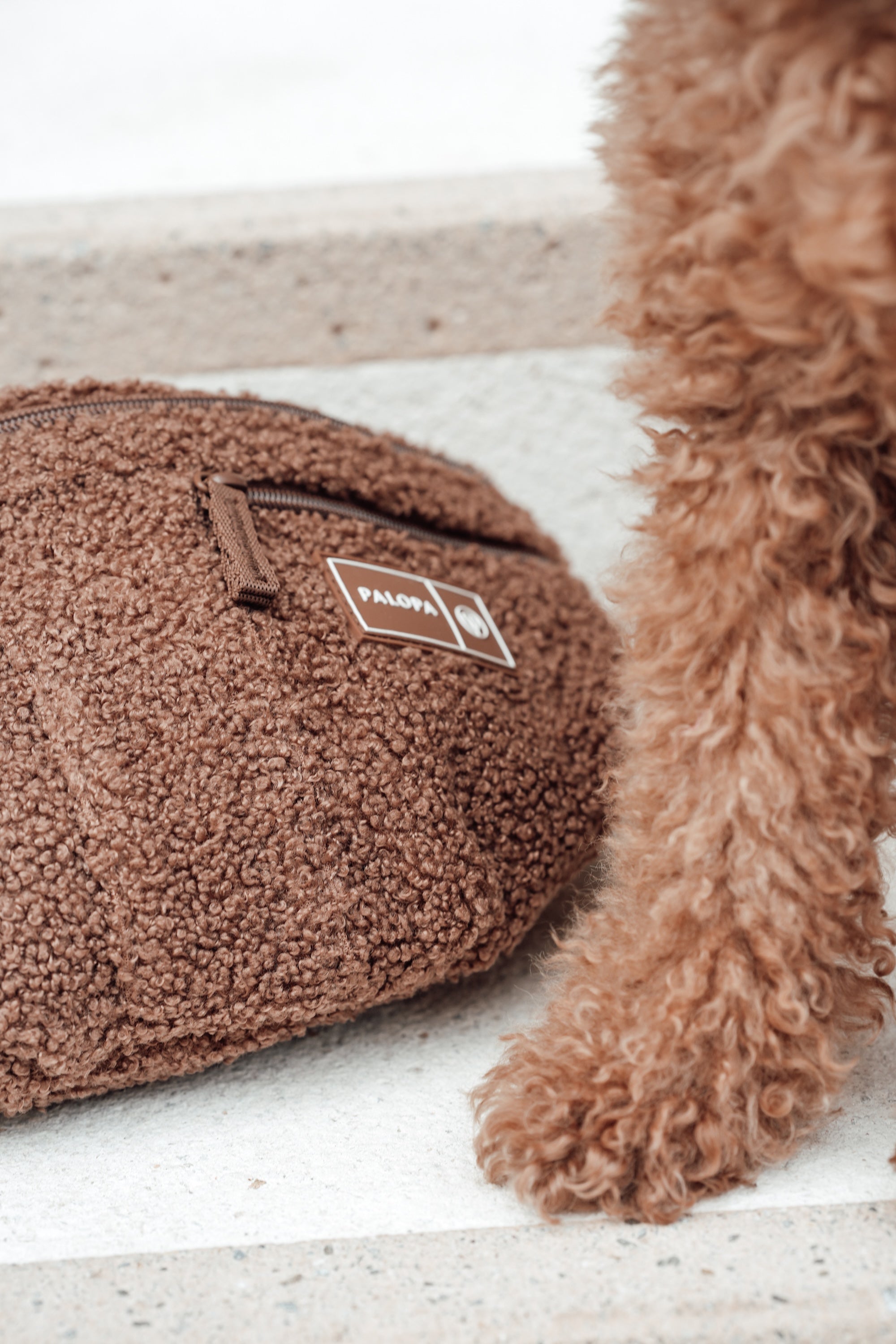 PALOPA Hunde Leckerlibeutel Emma Teddy Fleece Gassitasche Teddyfleece