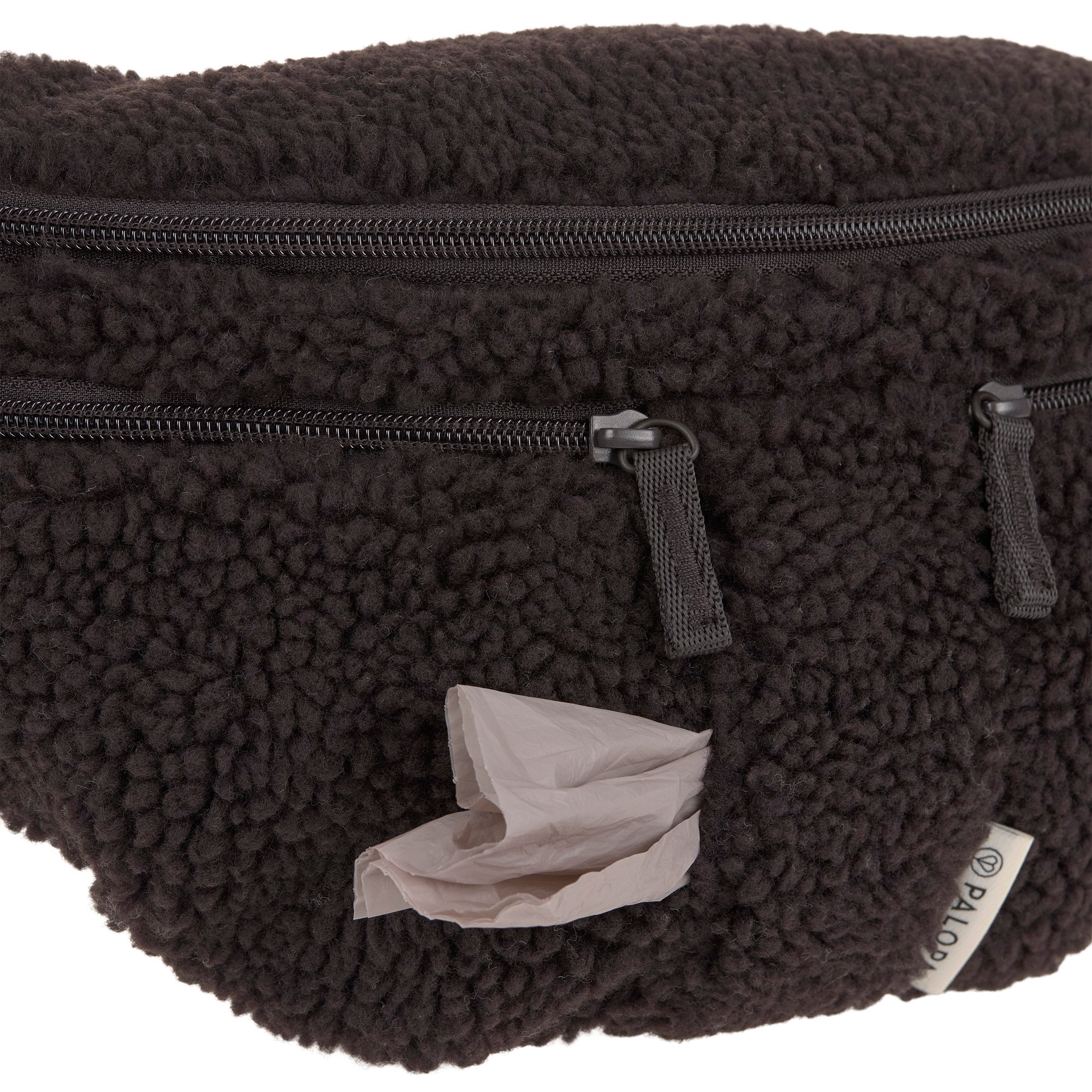 PALOPA Hunde Leckerlibeutel Emma Teddy-Fleece Brownie Gassitasche