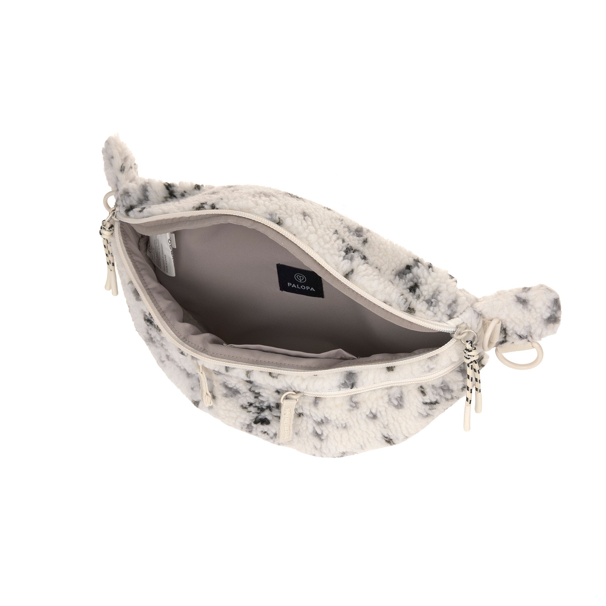 PALOPA Hunde Leckerlibeutel Emma Teddy-Fleece Speckled Creme Cross Body Bag Hund