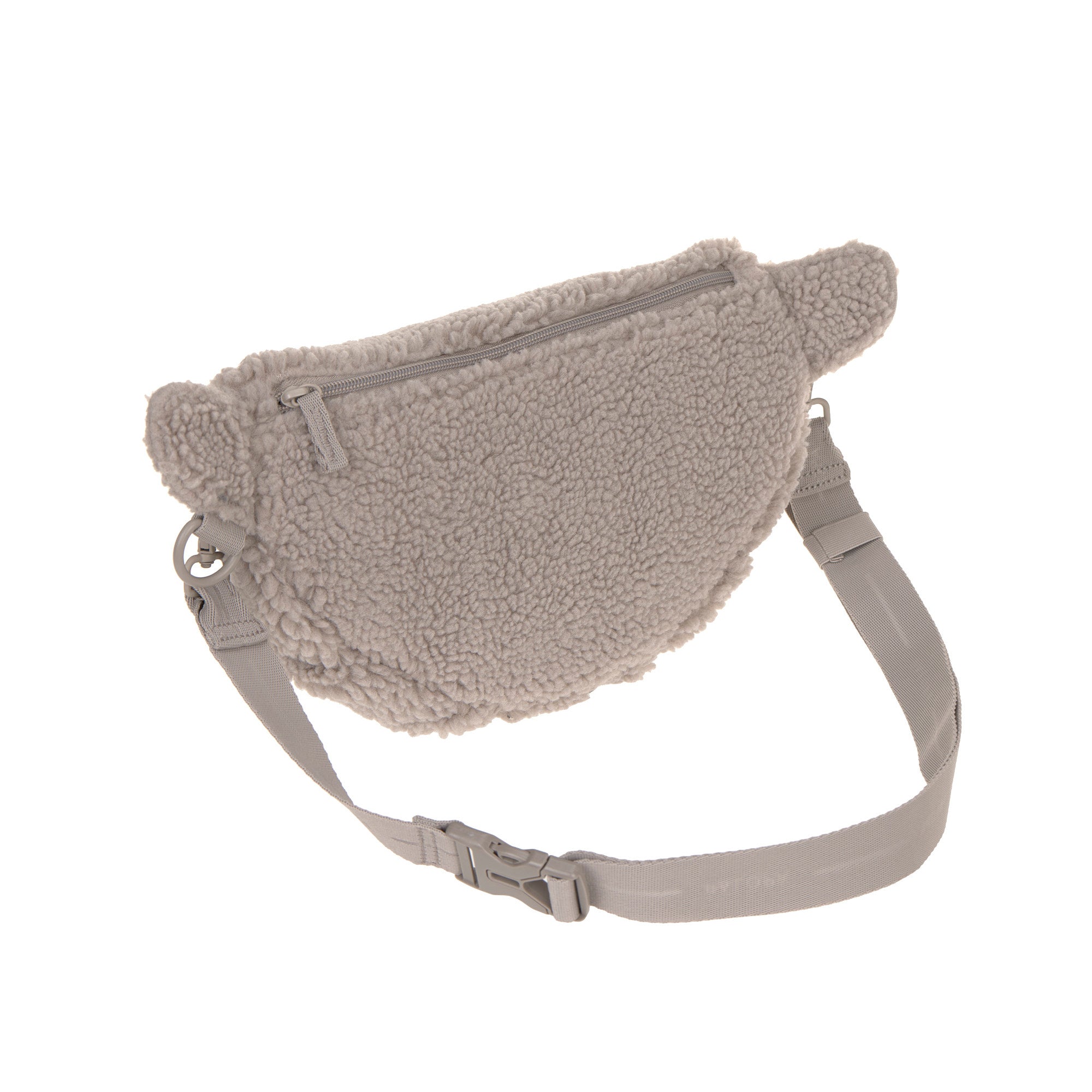 PALOPA Hunde Leckerlibeutel Emma Teddy-Fleece Taupe Cross Body Bag