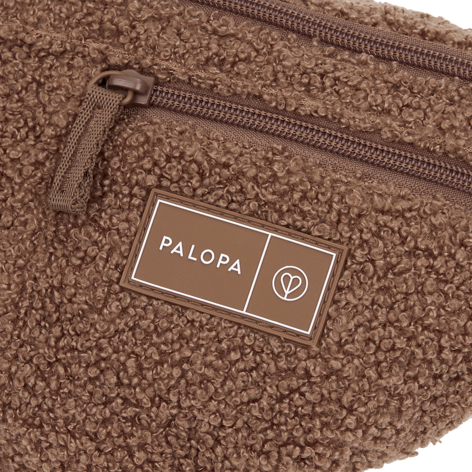 PALOPA Hunde Leckerlibeutel Teddy-Fleece Brown - Limited Edition Bauchtasche Bouclé Teddystoff