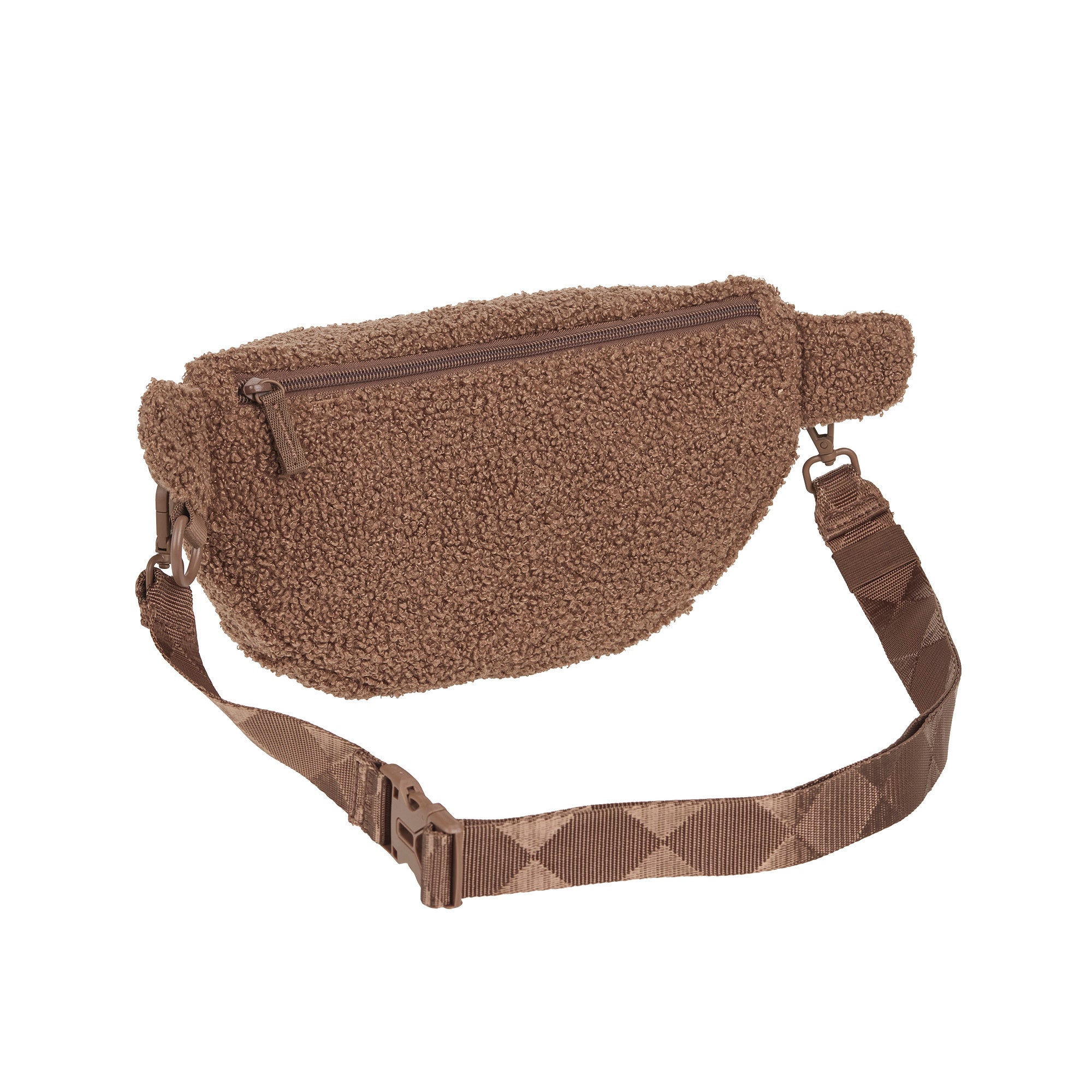 PALOPA Hunde Leckerlibeutel Teddy-Fleece Brown - Limited Edition Crossbody Bag Teddy Fleece