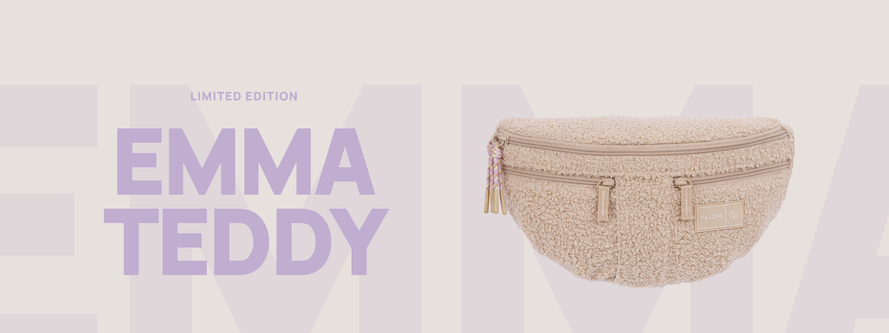 PALOPA Hunde Leckerlibeutel Emma Teddy Limited Edition Beige Gassi-Bag Beige Leckerlitasche Hund Beige Teddy