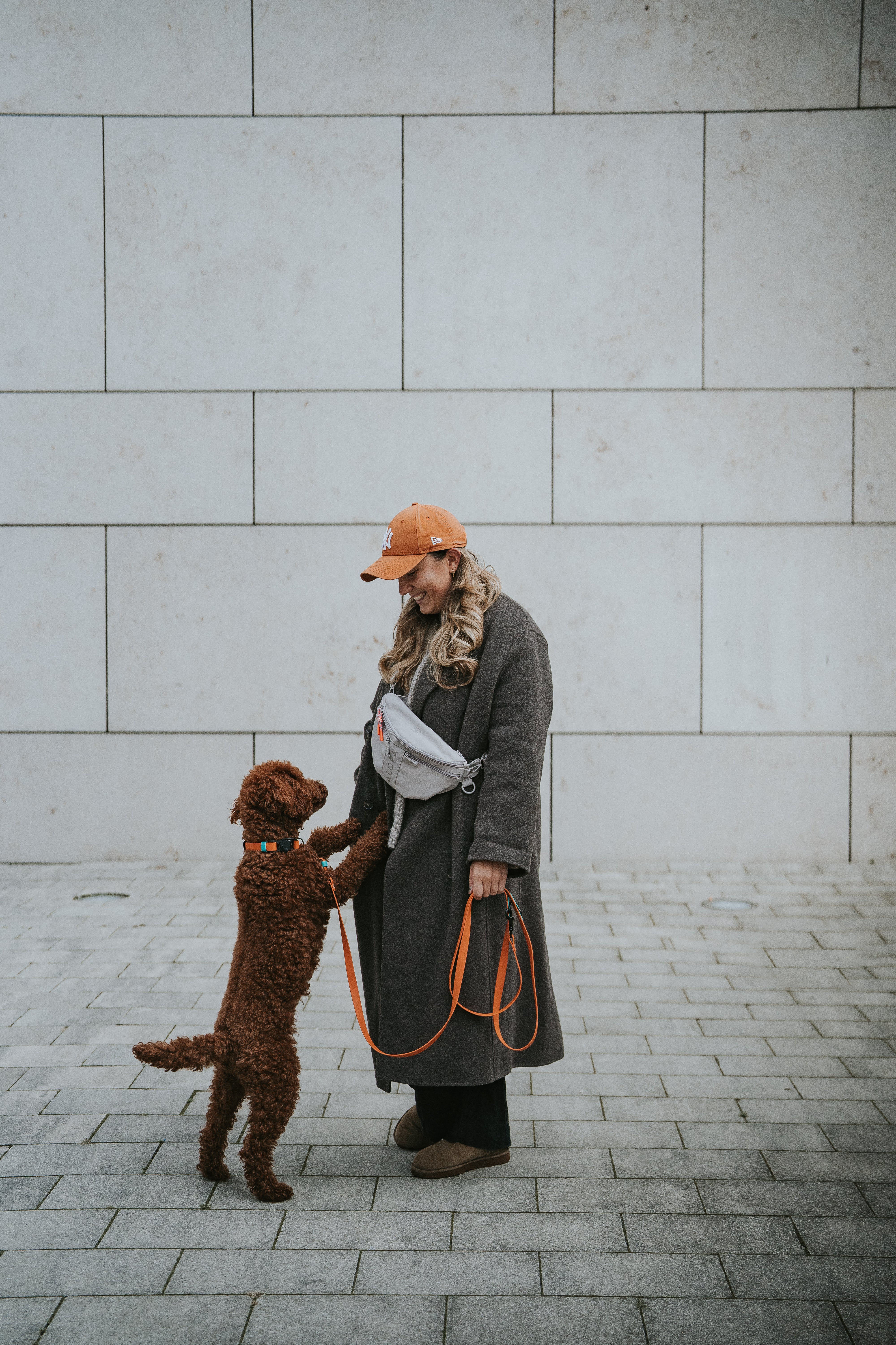 PALOPA Hunde Leckerlibeutel Emma Taupe Tasche für Hundetraining