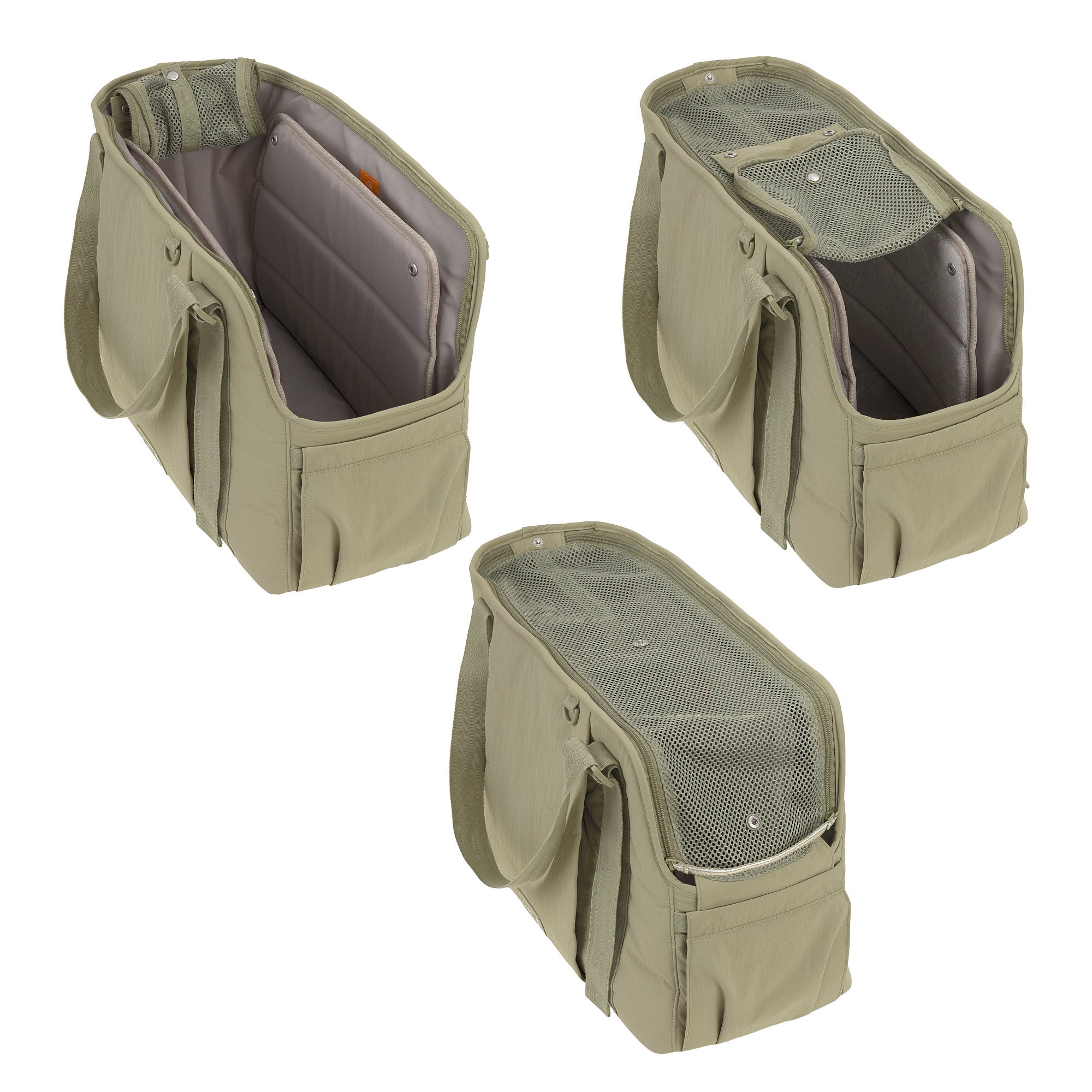 PALOPA Hundetragetasche Weda Crinkled pale olive Hundetasche für unterwegs 