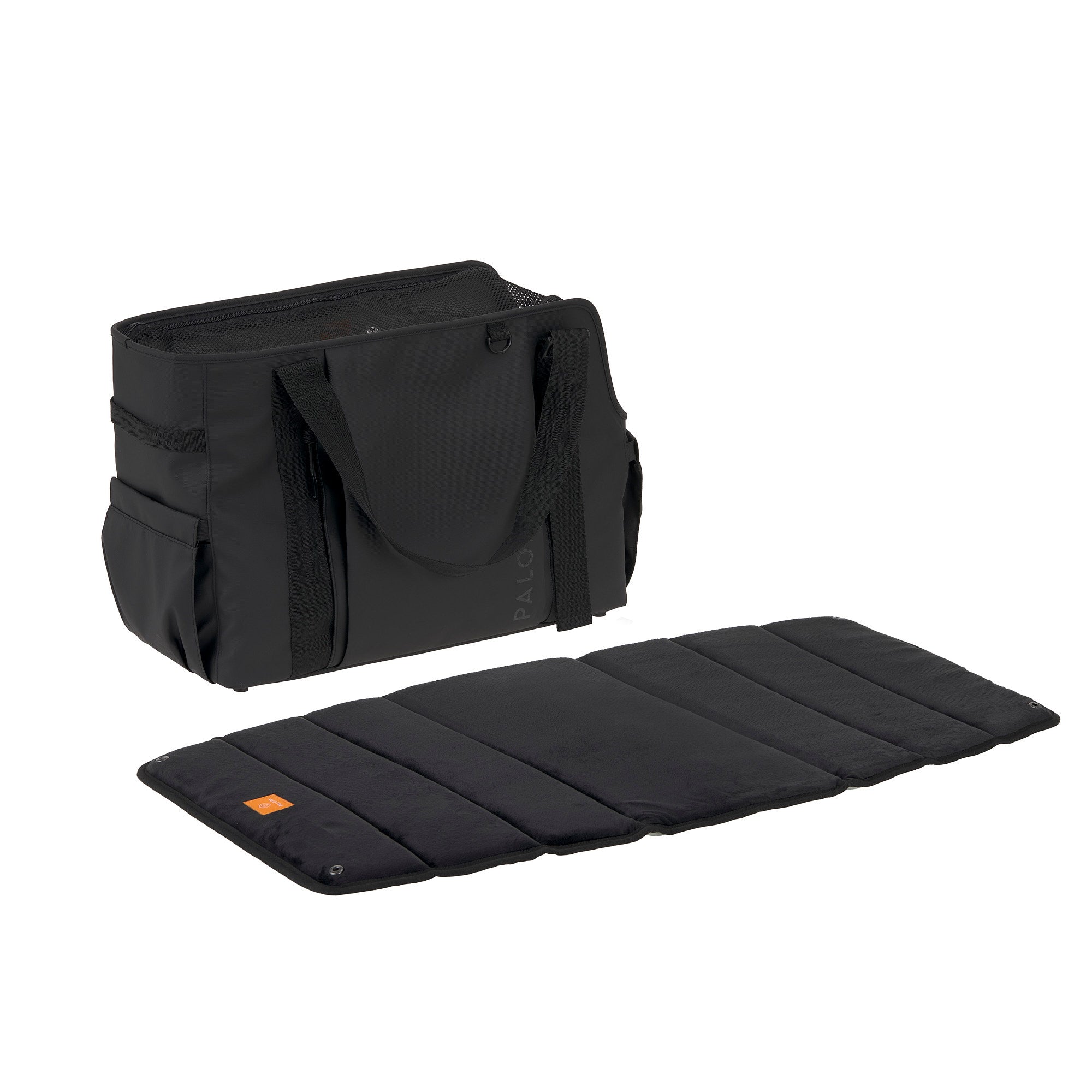 PALOPA Hundetragetasche Weda Schwarz Tragetasche für Hunde wasserabweisend 