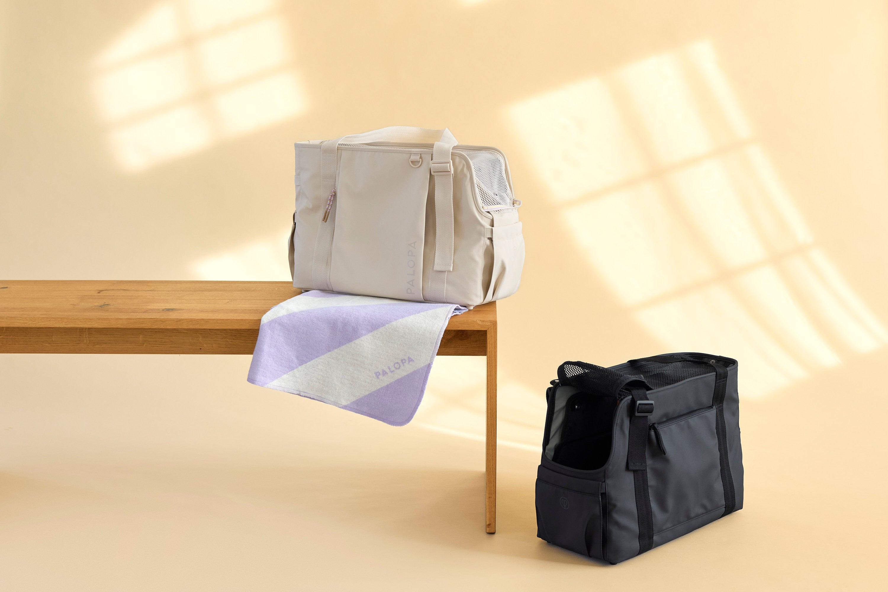 PALOPA Hundetragetasche Weda Schwarz Hundereisetasche