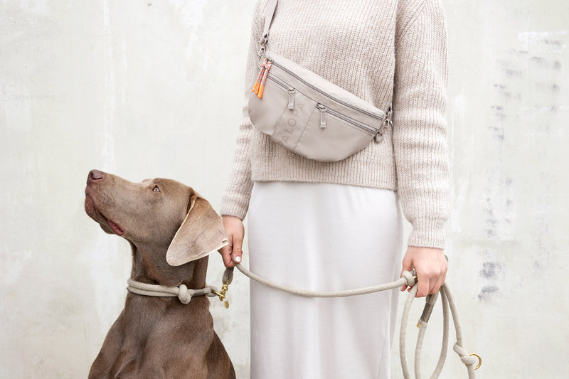 PALOPA Leckerlibeutel Emma Taupe Bauchtasche fuer Leckerlis