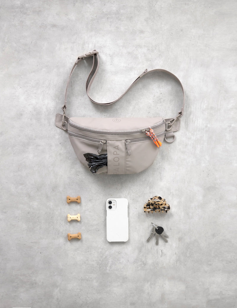 PALOPA Leckerlibeutel Emma Taupe Bauchtasche