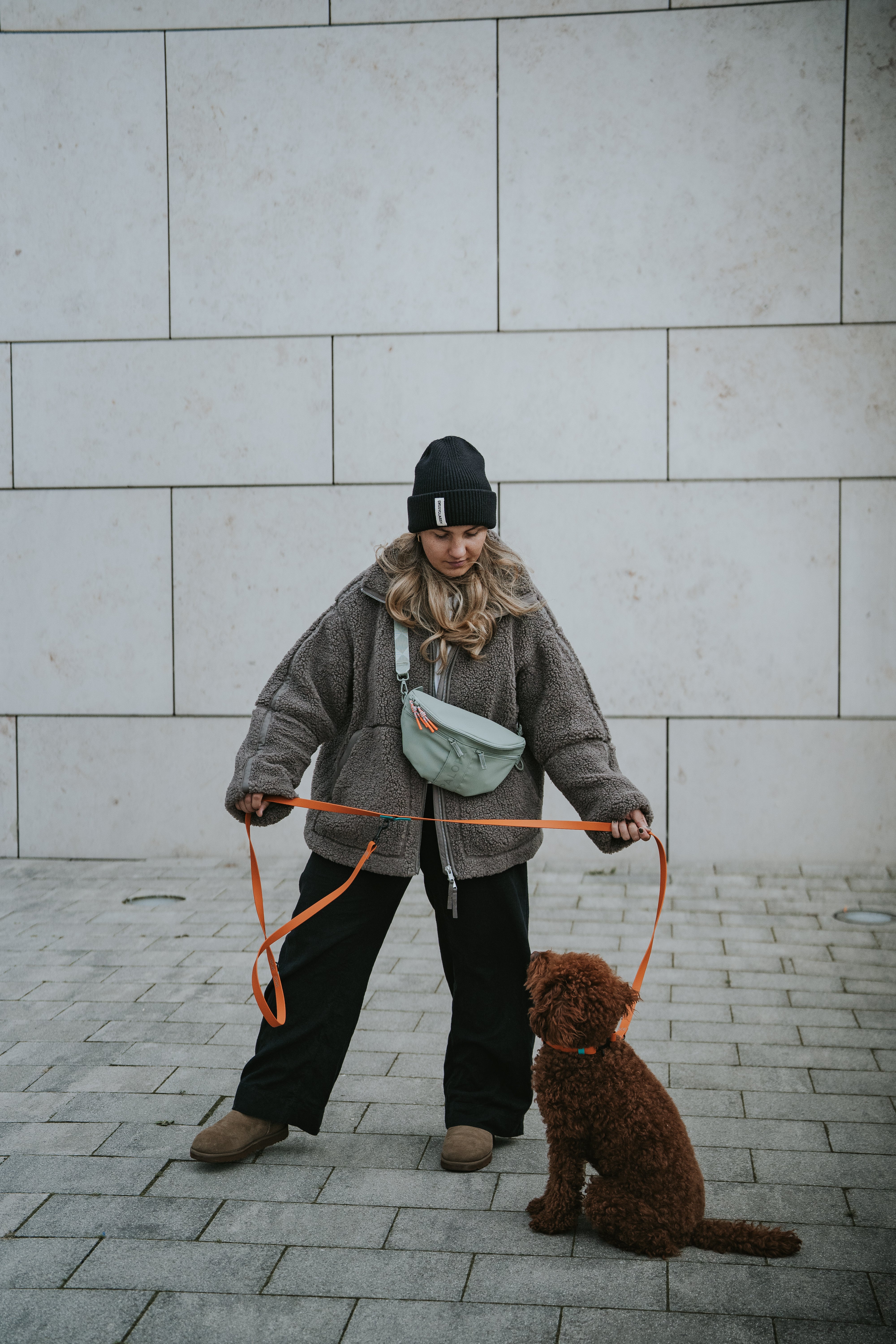 PALOPA Hunde Leckerlibeutel Emma Grün Leckerlibeutel Crossbody Bag Bauchtasche