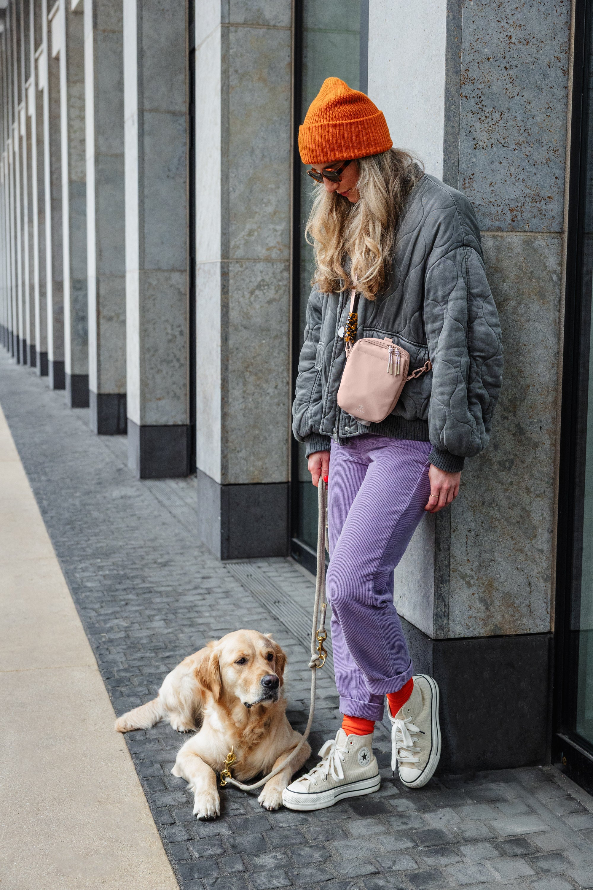 PALOPA Leckerlibeutel Greta Soft Pink Gassitasche für unterwegs Leckerlitasche Erstausstattung Hund