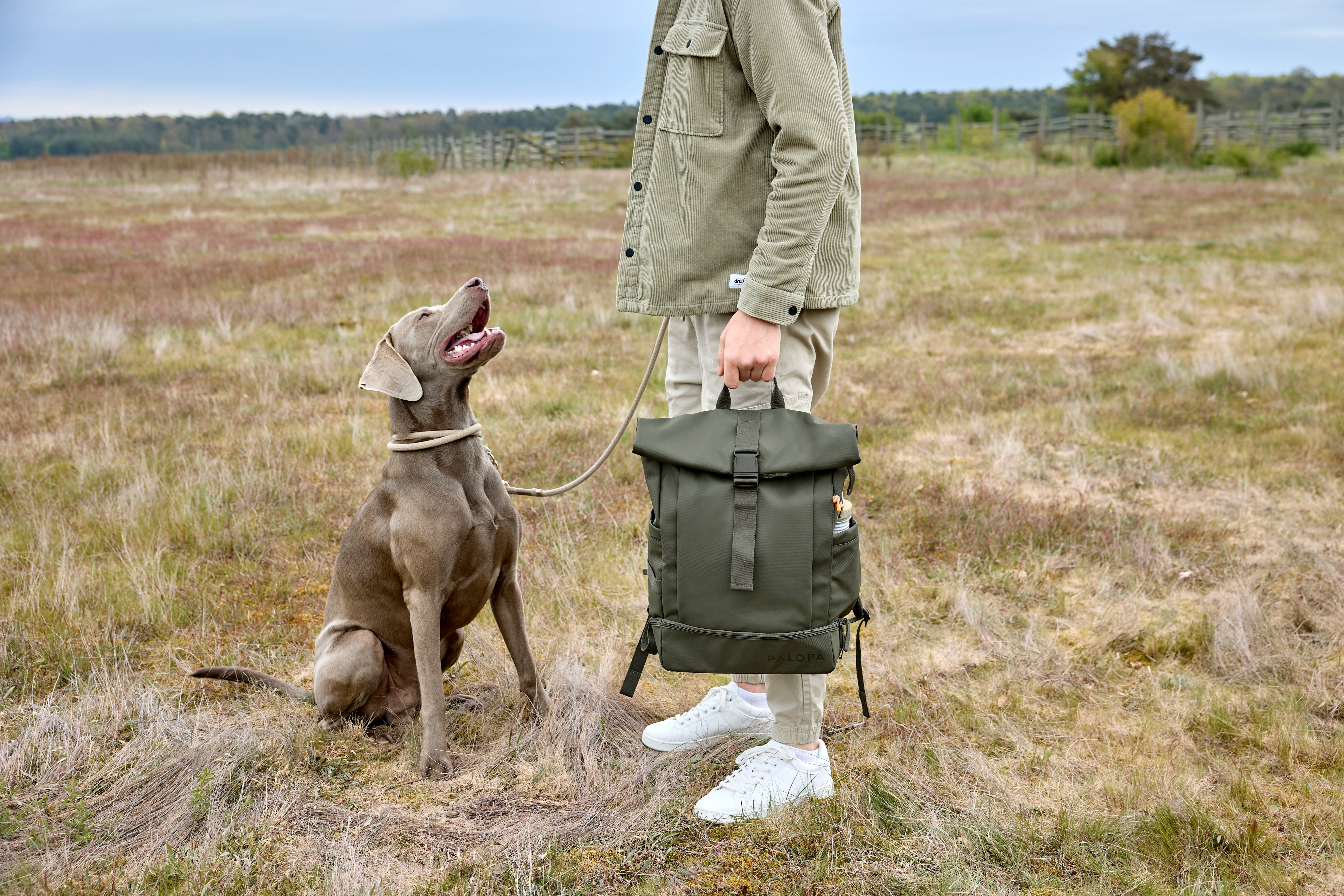 PALOPA Rucksack Rolltop Yoska Dunkelgrün Zubehör Wandern