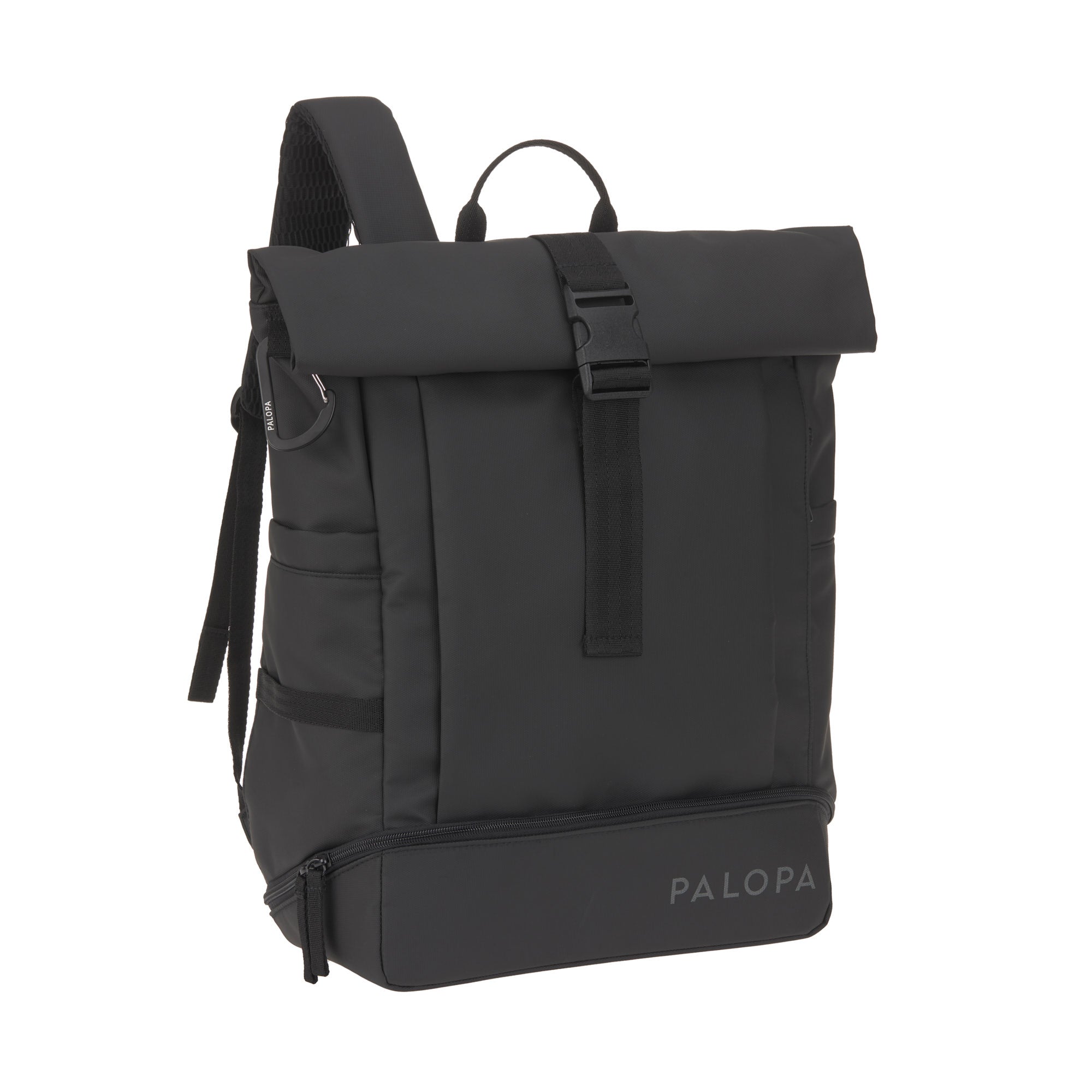 PALOPA Rucksack Rolltop Yoska Schwarz Wanderrucksack wasserdicht 