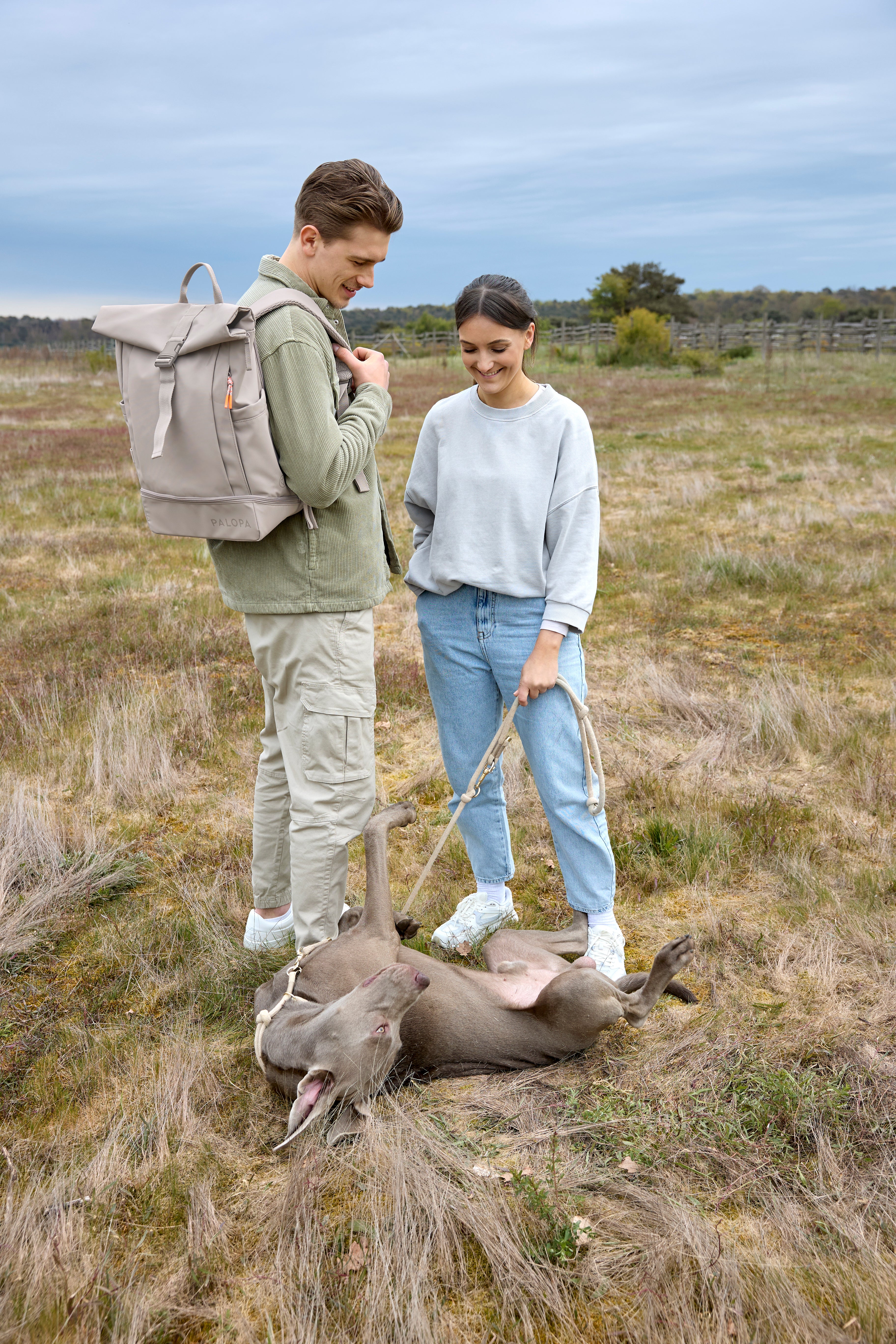 PALOPA Rucksack Rolltop Yoska Taupe Equipment Hund