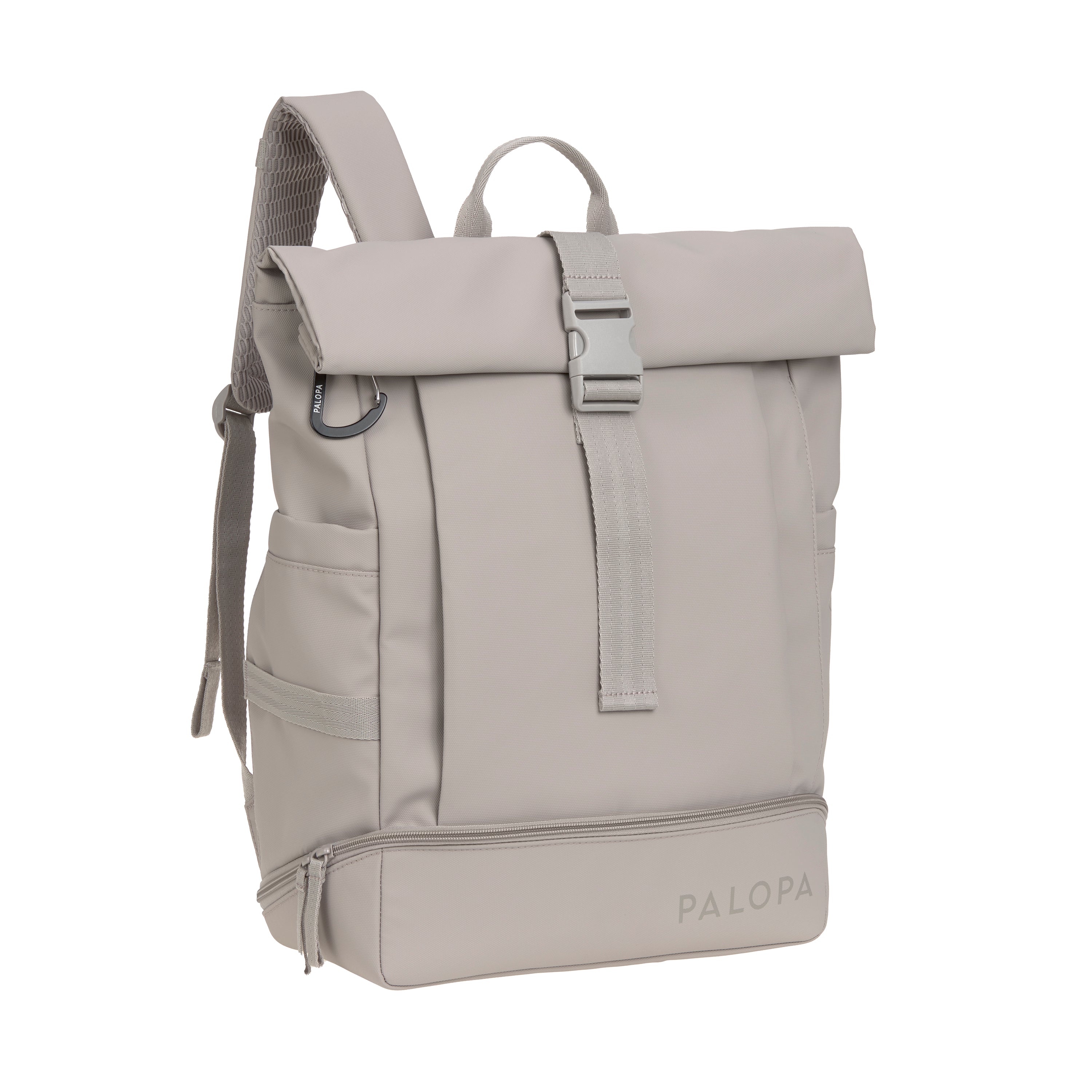 PALOPA Rucksack Rolltop Yoska Taupe Rucksack Reisen mit Hund 