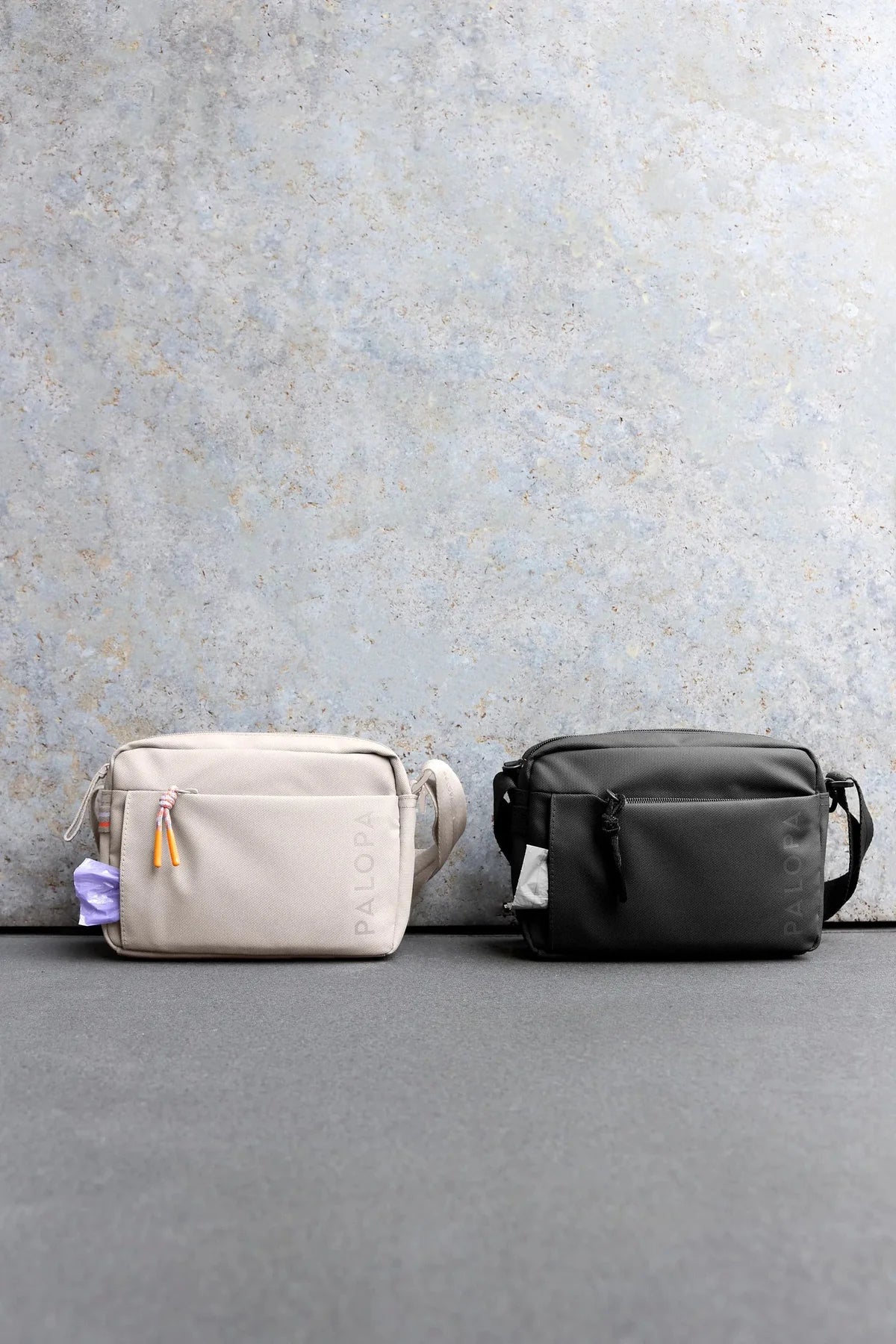 PALOPA Square Bag Noka Schwarz Gassitasche wasserabweisend