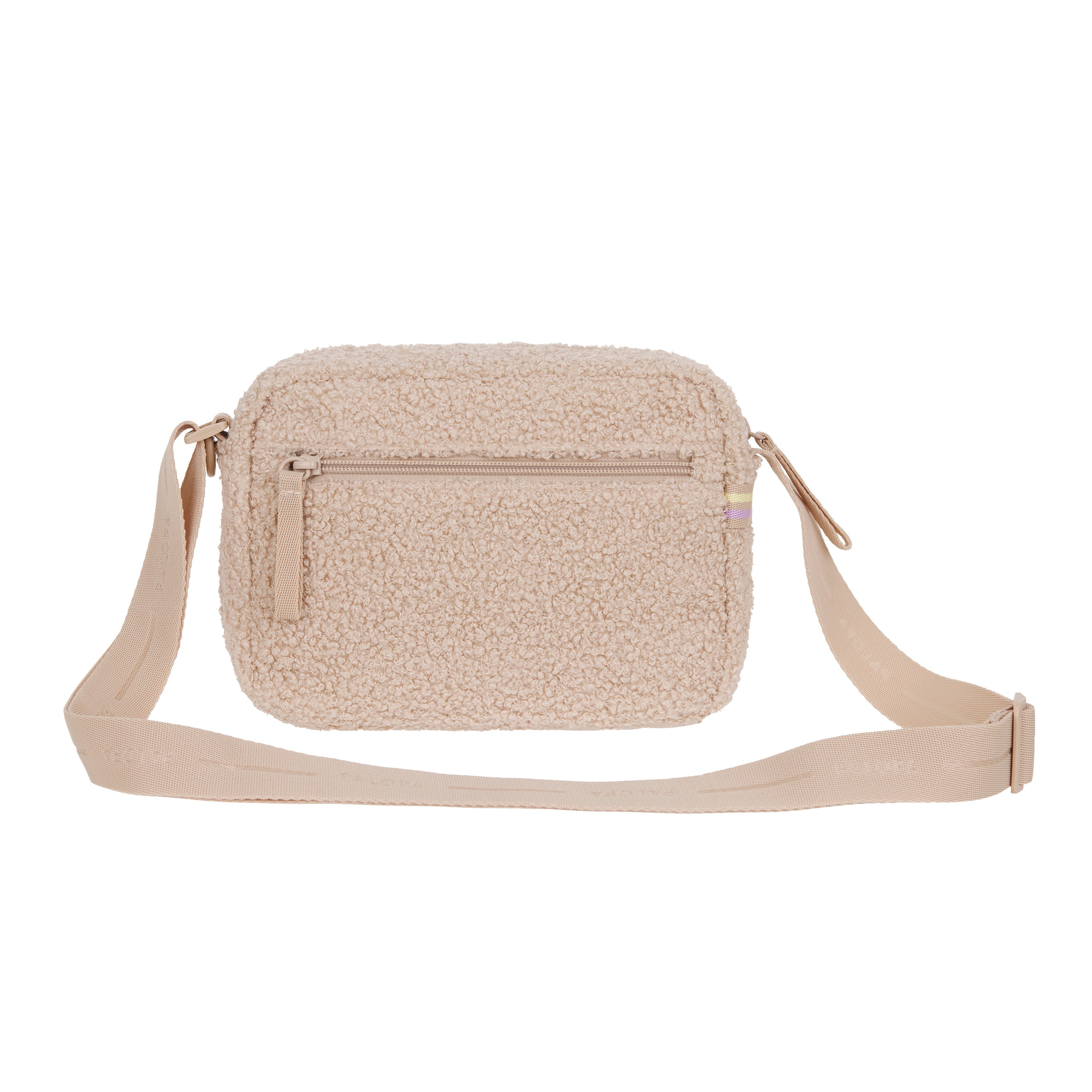 PALOPA Square Bag Noka Teddy-Fleece Beige - Limited Edition Crossbody Bag Leckerlibeutel Leckerlitasche für unterwegs