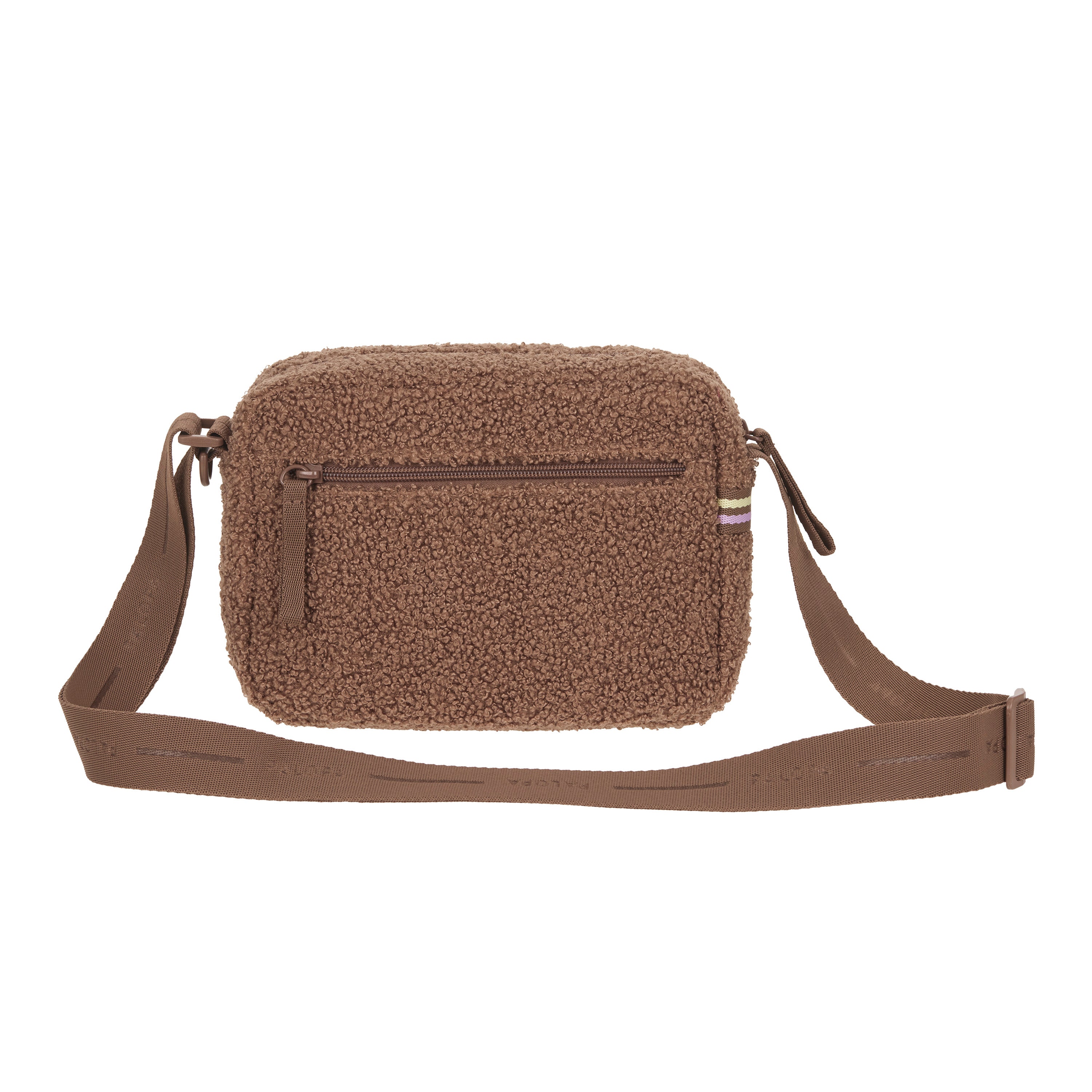 PALOPA Square Bag Noka Teddy-Fleece Brown - Limited Edition Tasche Teddyplüsch Bouclé