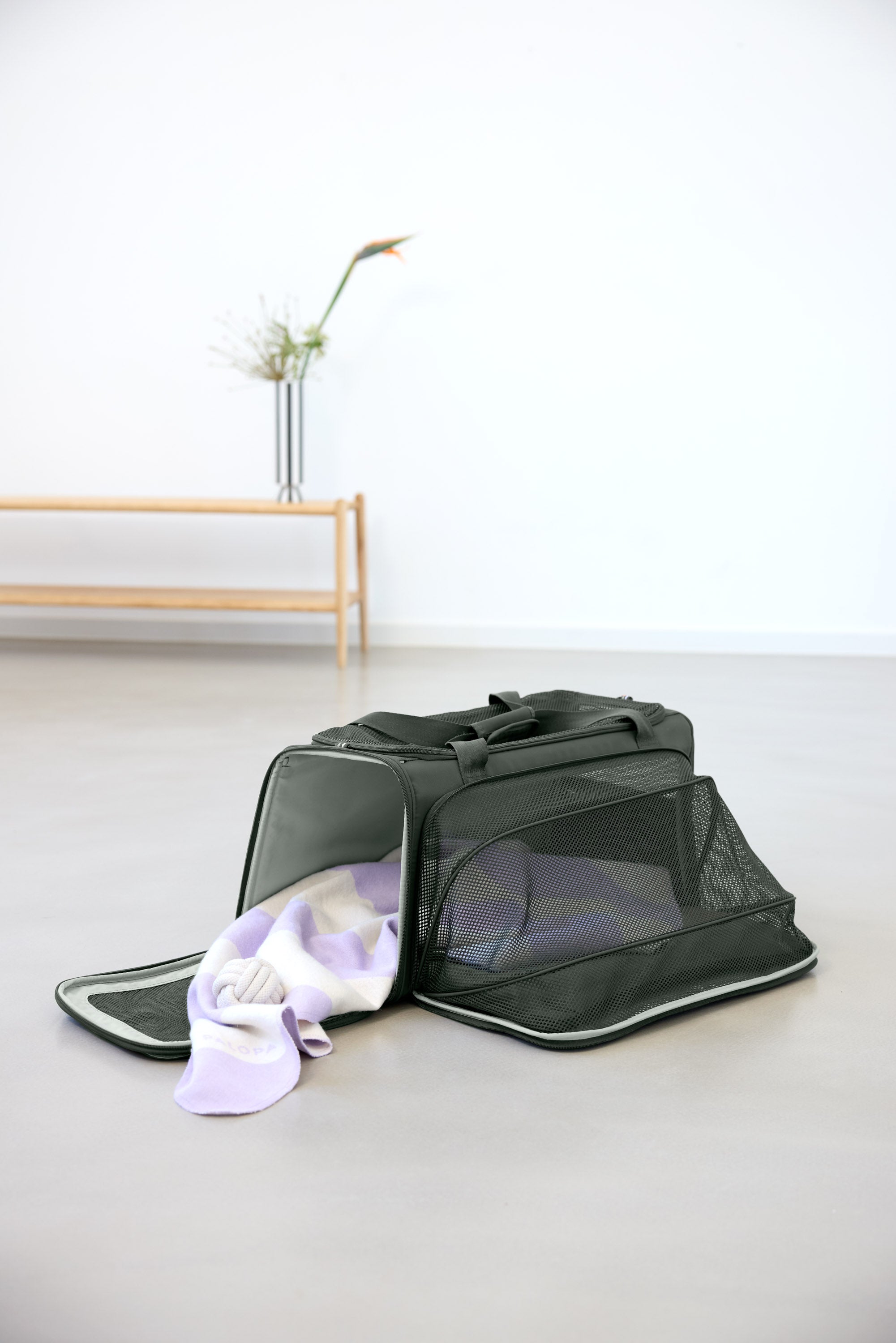 PALOPA Travel Carrier Bag Benno Dunkelgrün Hundereisetasche