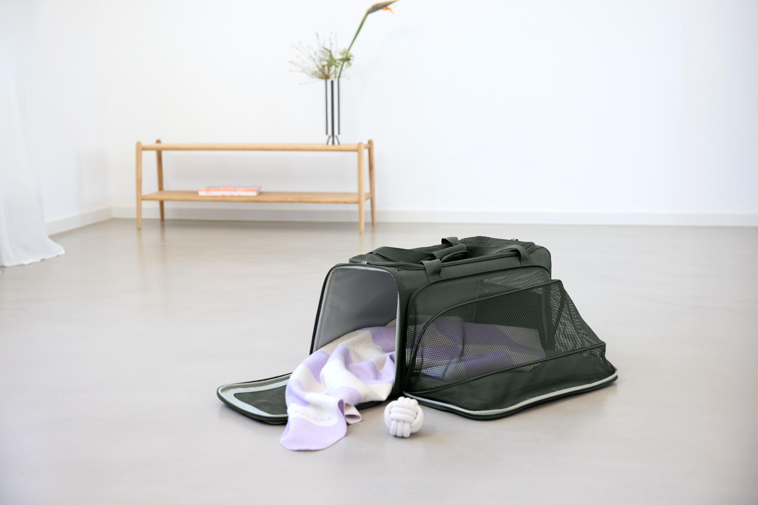 PALOPA Travel Carrier Bag Benno Dunkelgrün Hundetasche Dackel