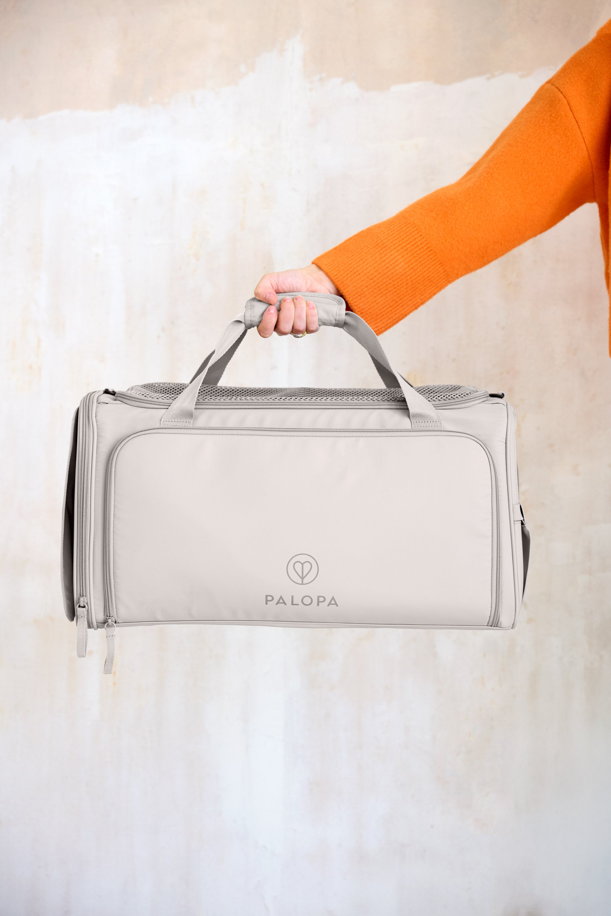 PALOPA Travel Carrier Bag Benno Taupe Reisetasche für Hunde im Flugzeug