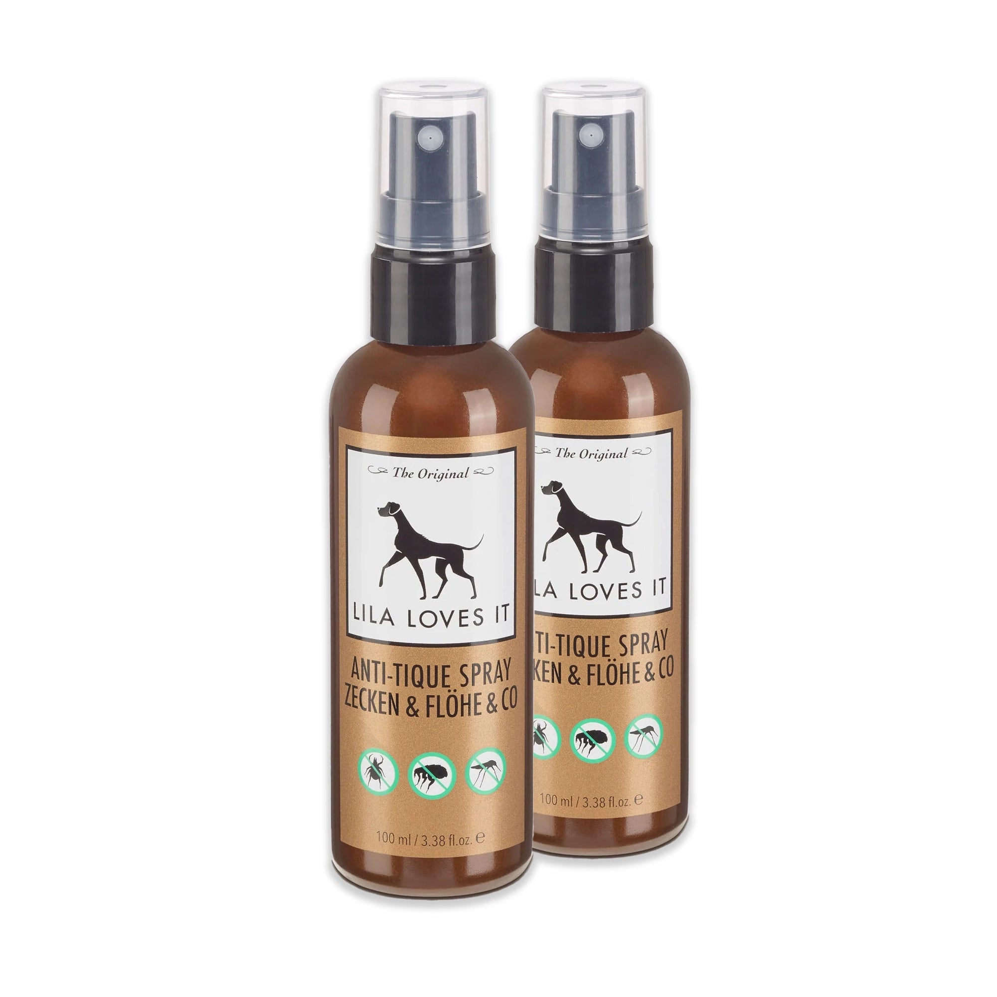 Set LILA LOVES IT Anti-Zecken-Spray 100 ml Hunde-Zeckenschutz