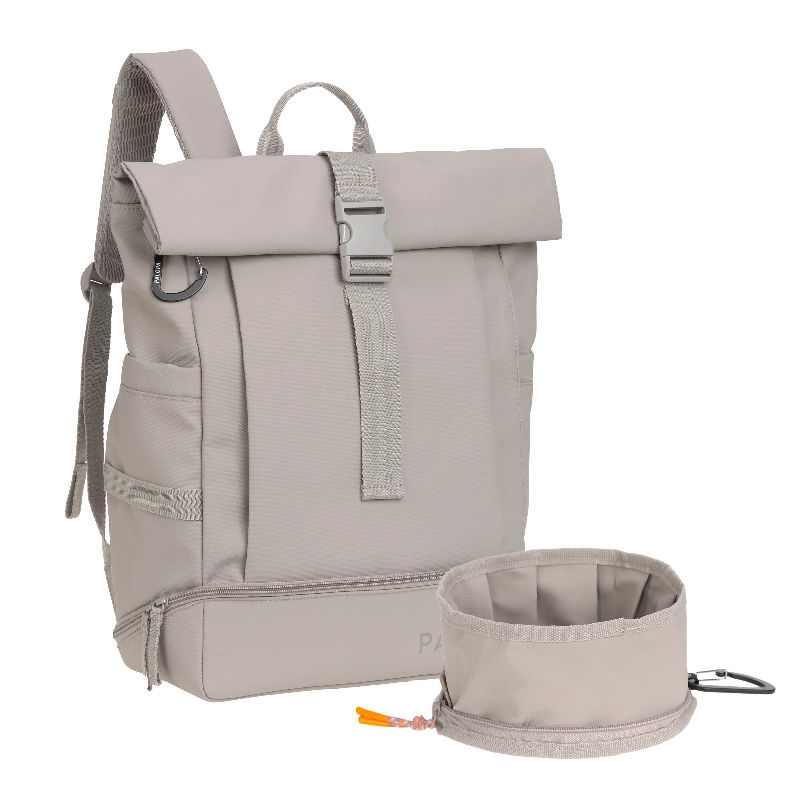 Set PALOPA Rucksack Rolltop Yoska Taupe & Hundereisenapf Tura Taupe