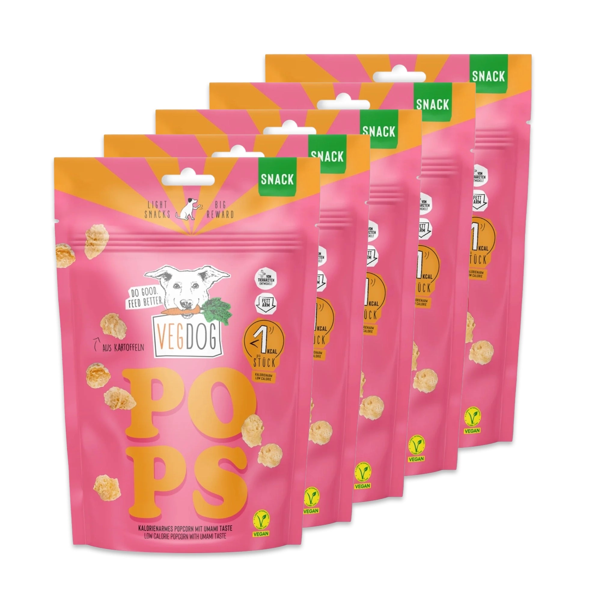 Set VEGDOG Pops Hundesnack vegan Hundeleckerli vegan Hundesnack fettarm