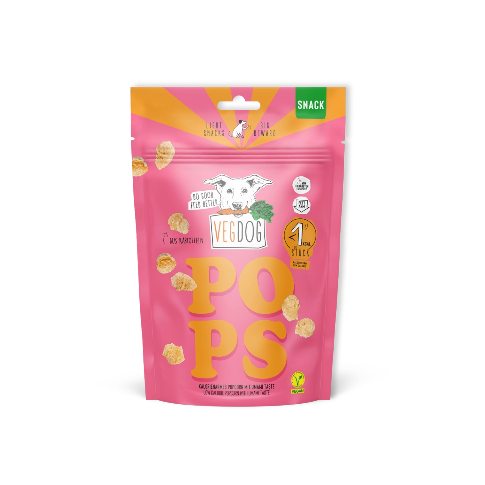 VEGDOG Pops Hundesnack vegan Hundeleckerli vegan Hundesnack fettarm