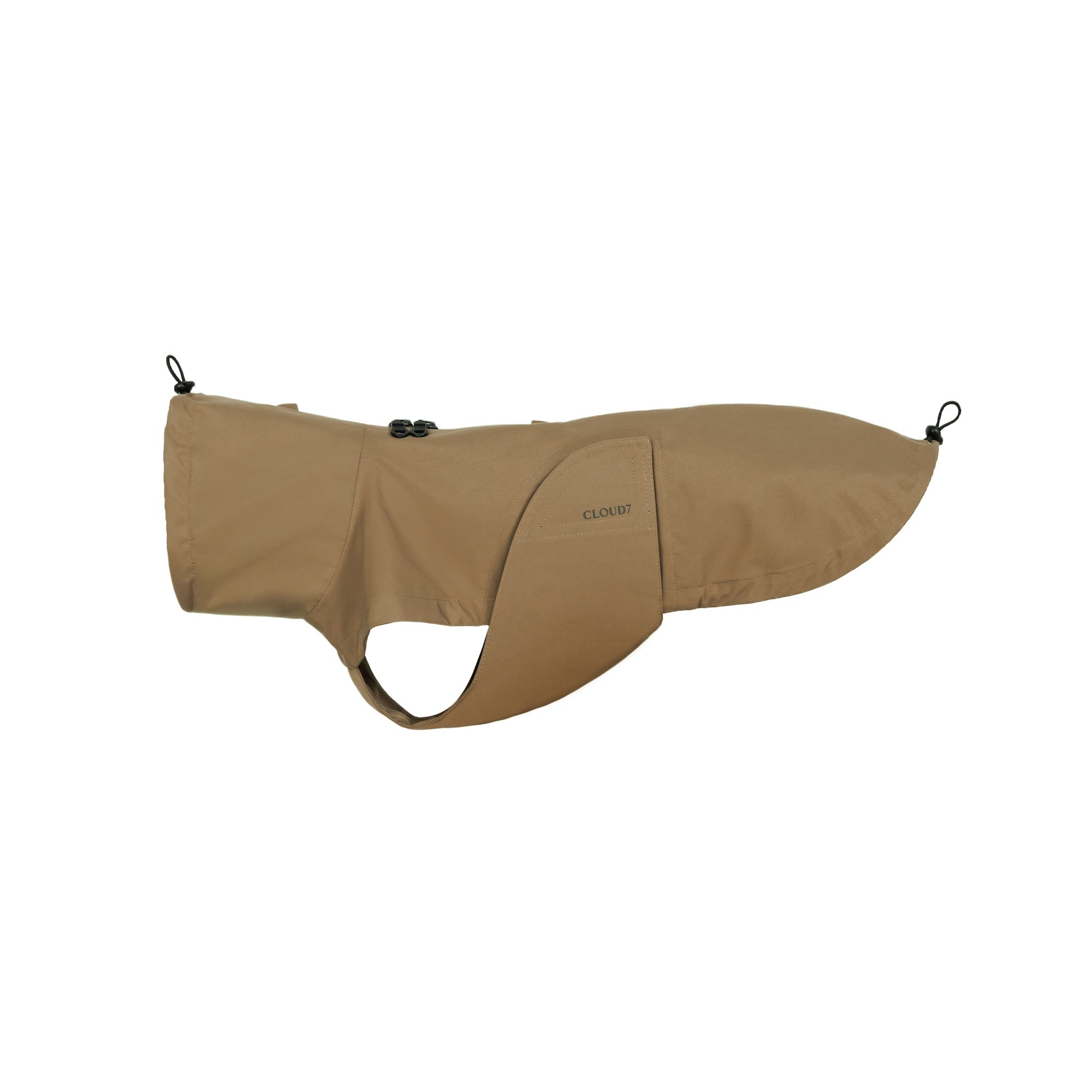 Cloud7 Hunderegenmantel DACKEL Dublin 2.0 Sandy Brown Regenjacke Regenmantel Dackel wasserabweisend wasserdicht