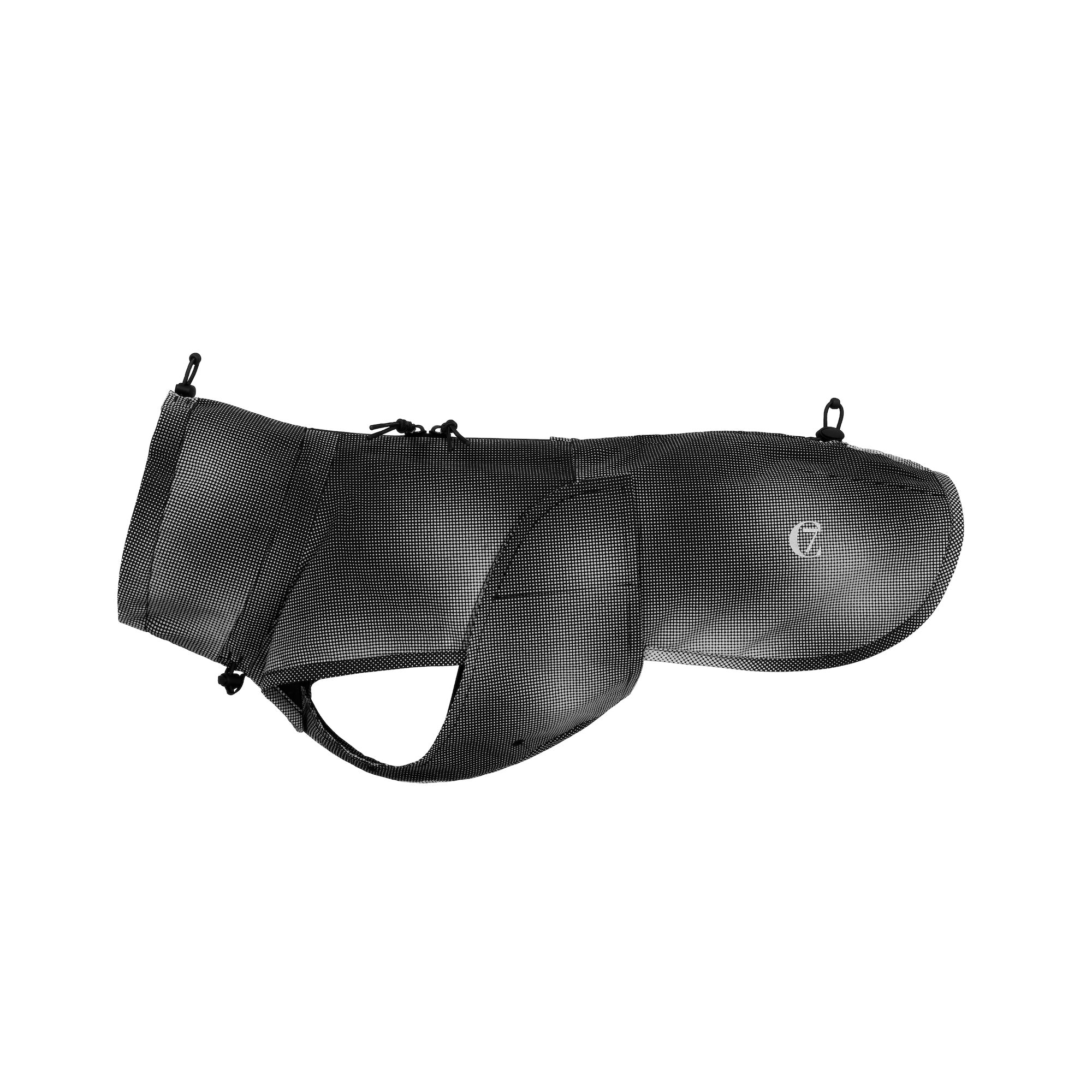 Cloud7 Hunderegenmantel Dackel Aktiv Black Regenmantel für Dackel waschbar