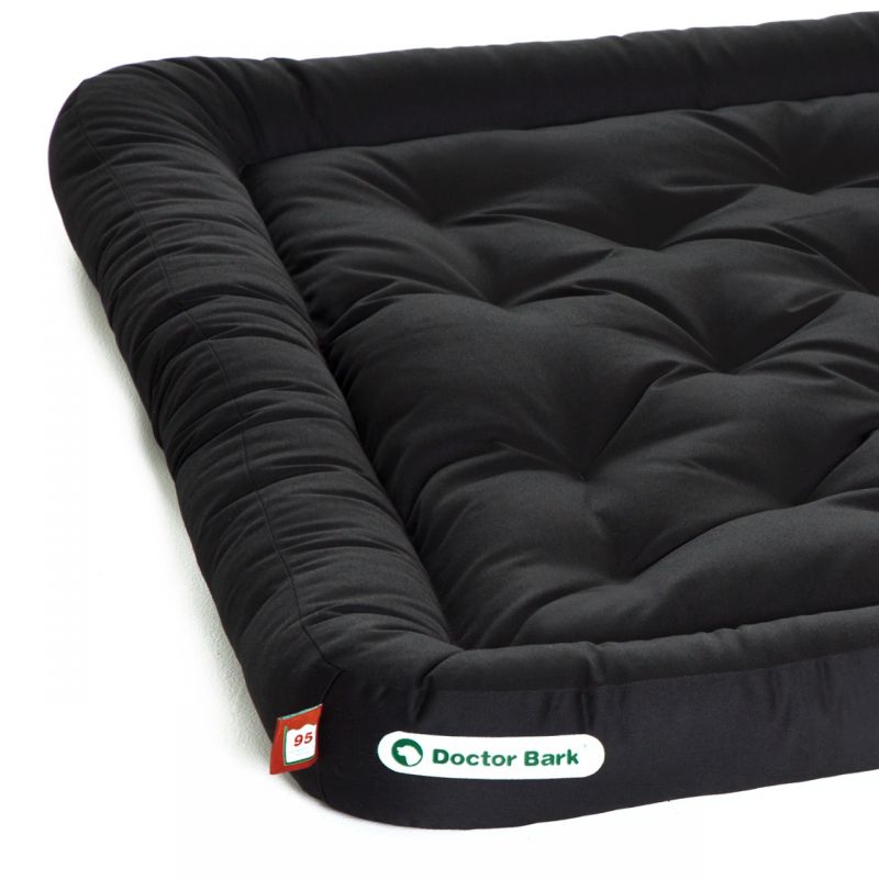 Doctor Bark Orthopädisches Lounge Kissen Schwarz Hundekissen für draußen