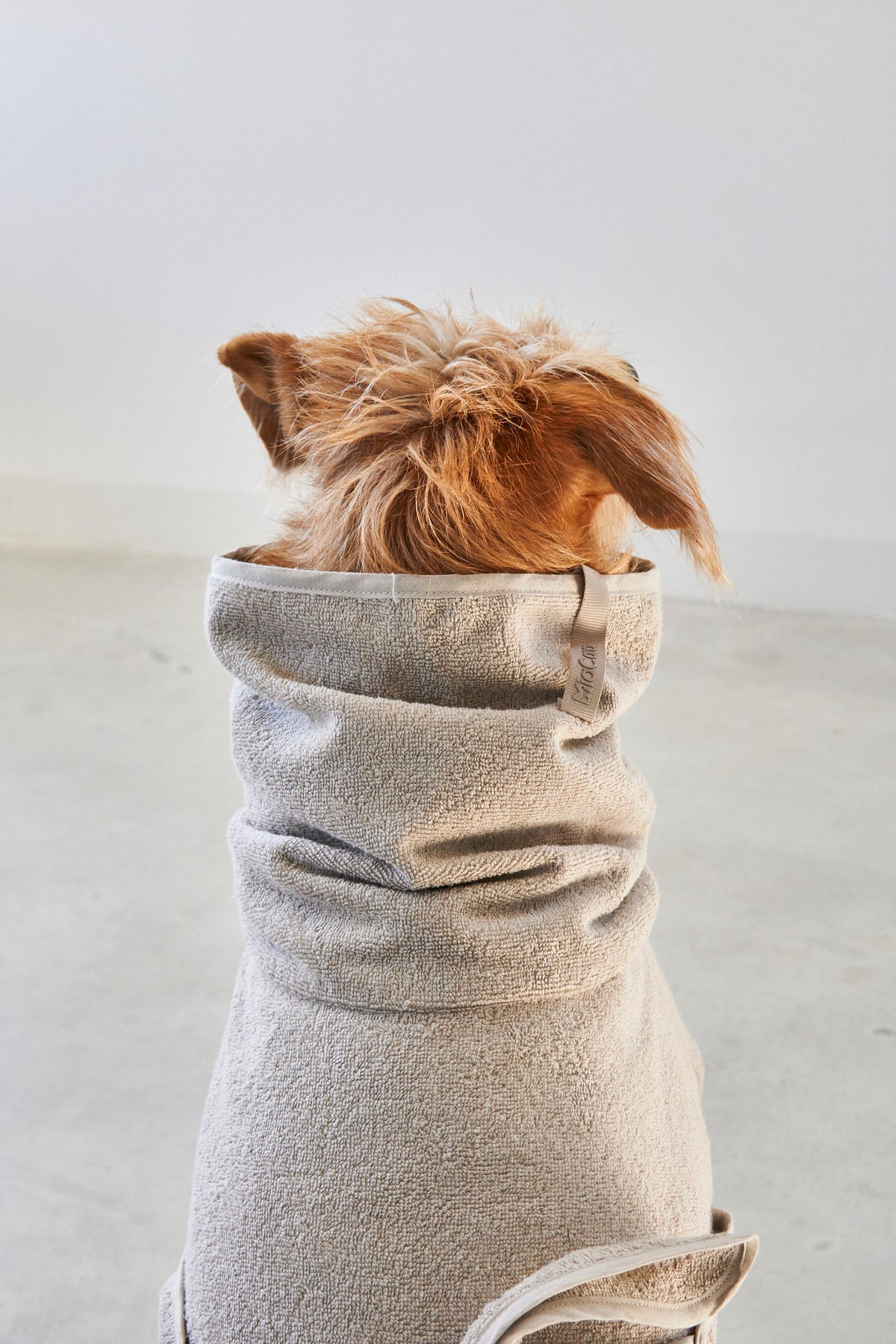 MiaCara Bagno Hundebademantel Greige Bademantel Hund 