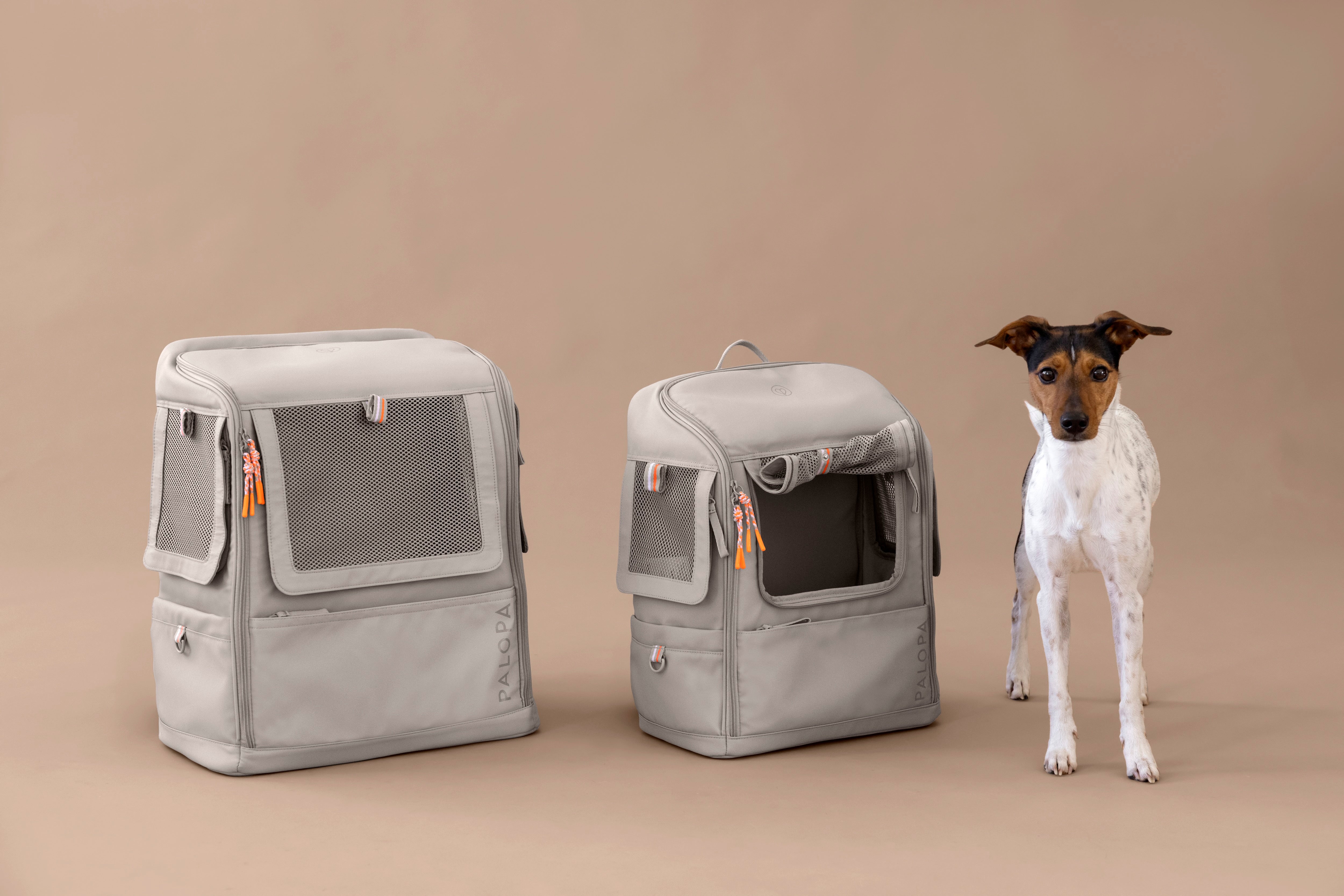 PALOPA Hundetragerucksack Kari Taupe Hunde Rucksack