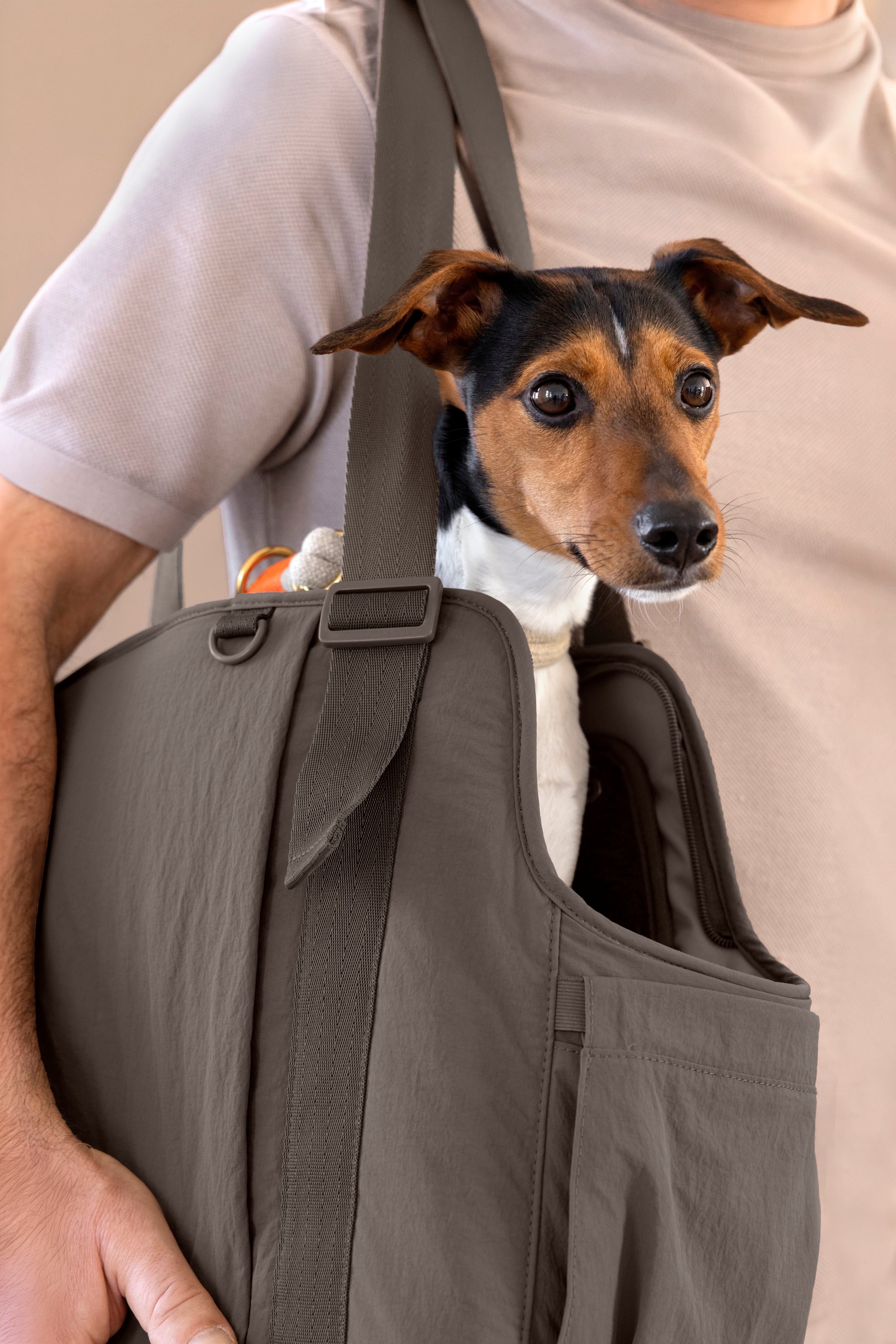 PALOPA Hundetragetasche Weda Crinkled chocolate