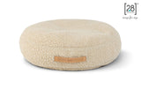 2.8 duepuntootto Fulvio Boucle Wool Dog Cream Dimension Cushion weiches Hundebett