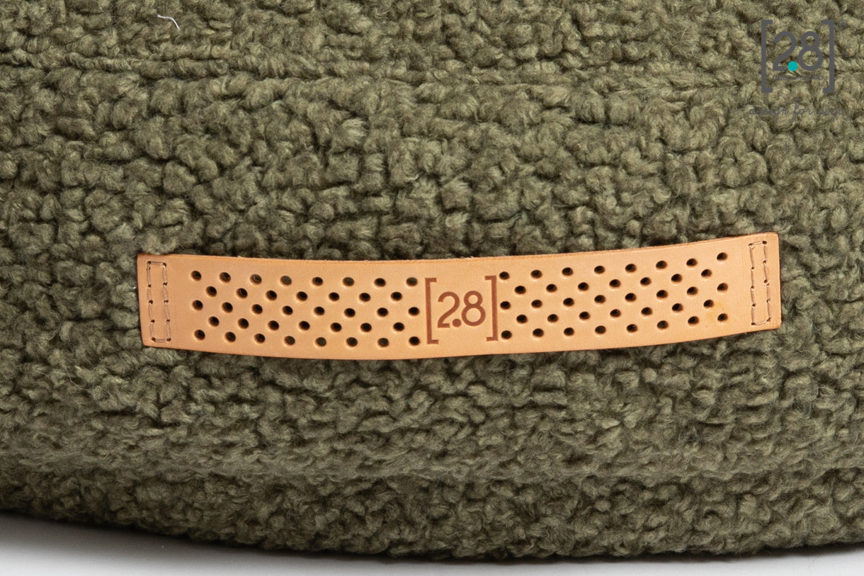 2.8 duepuntootto Fulvio Boucle Wool Dog Cushion Pistachio Designer Hundebett