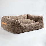     2.8 duepuntootto Henri Boucle Wool Dog Bed Natural kuscheliges Hundebett fuer kleine Hunde