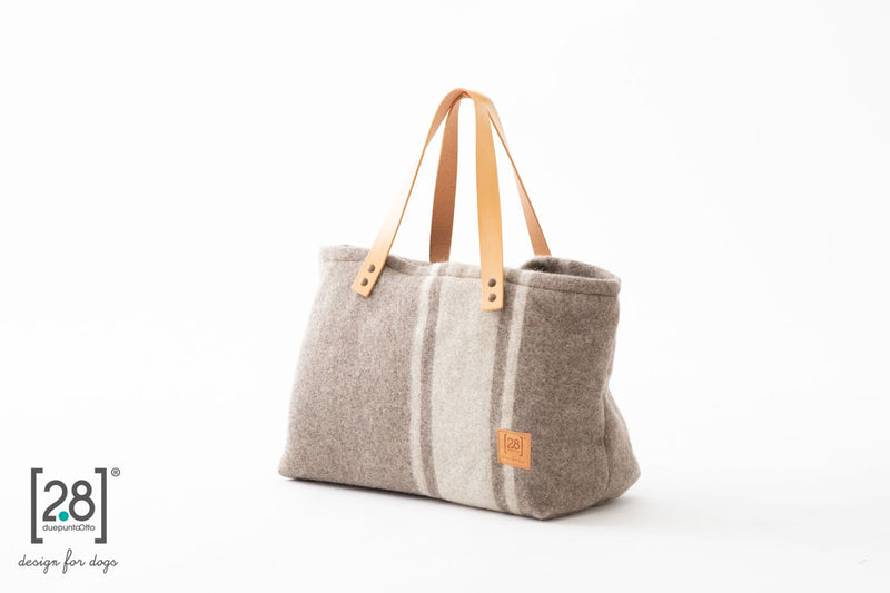 2.8 duepuntootto Inge Wool Dog Bag schicke Hundetasche fuer Hundehalter