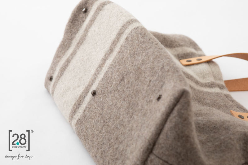     2.8 duepuntootto Inge Wool Dog Bag schicke Hundetasche fuer unterwegs