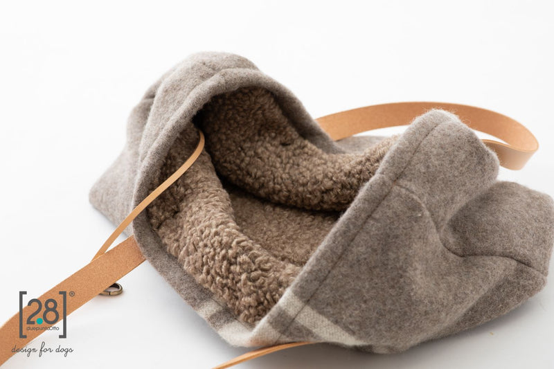 2.8 duepuntootto Inge Wool Dog Bag schicke Hundetasche mit Fell