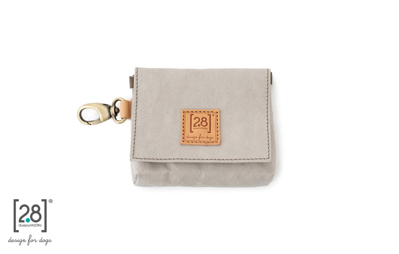     2.8 duepuntootto Oliviero Poop Bags Holder Grey Kotbeutelspender