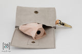 2.8 duepuntootto Oliviero Poop Bags Holder Grey moderner Kotbeutelspender