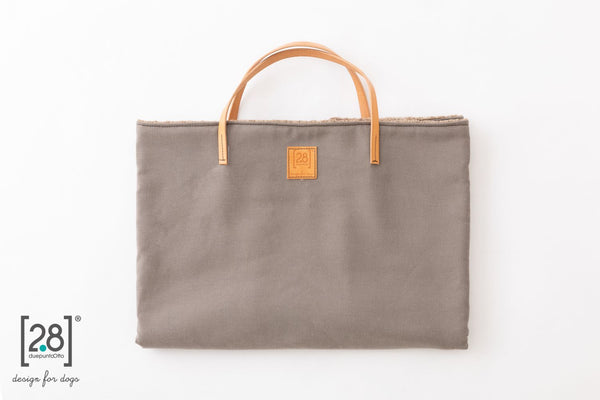    2.8 duepuntootto Steve Cotton Dog Travel Mat Dove Grey kuschelige Hundematte