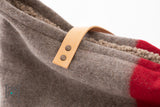    2.8 duepuntootto inge wool dog bag natural red hundetragetasche mit Leder