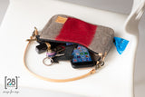 2.8 duepuntootto mini inge wool pochette natural red kleine handtasche fuer hundesachen